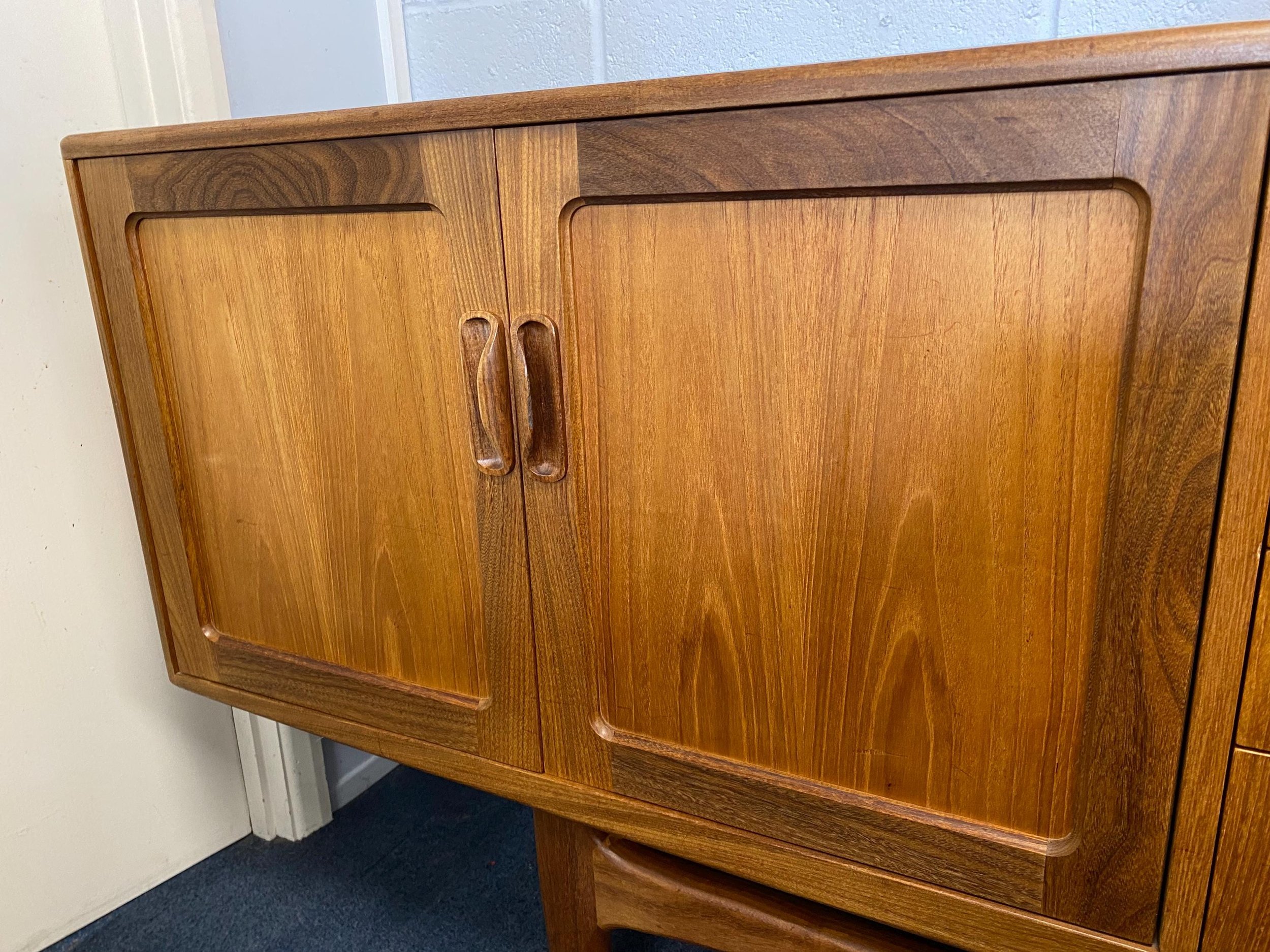 1960s mid century G Plan Long John sideboard by Victor Wilkins in teak and afromosia