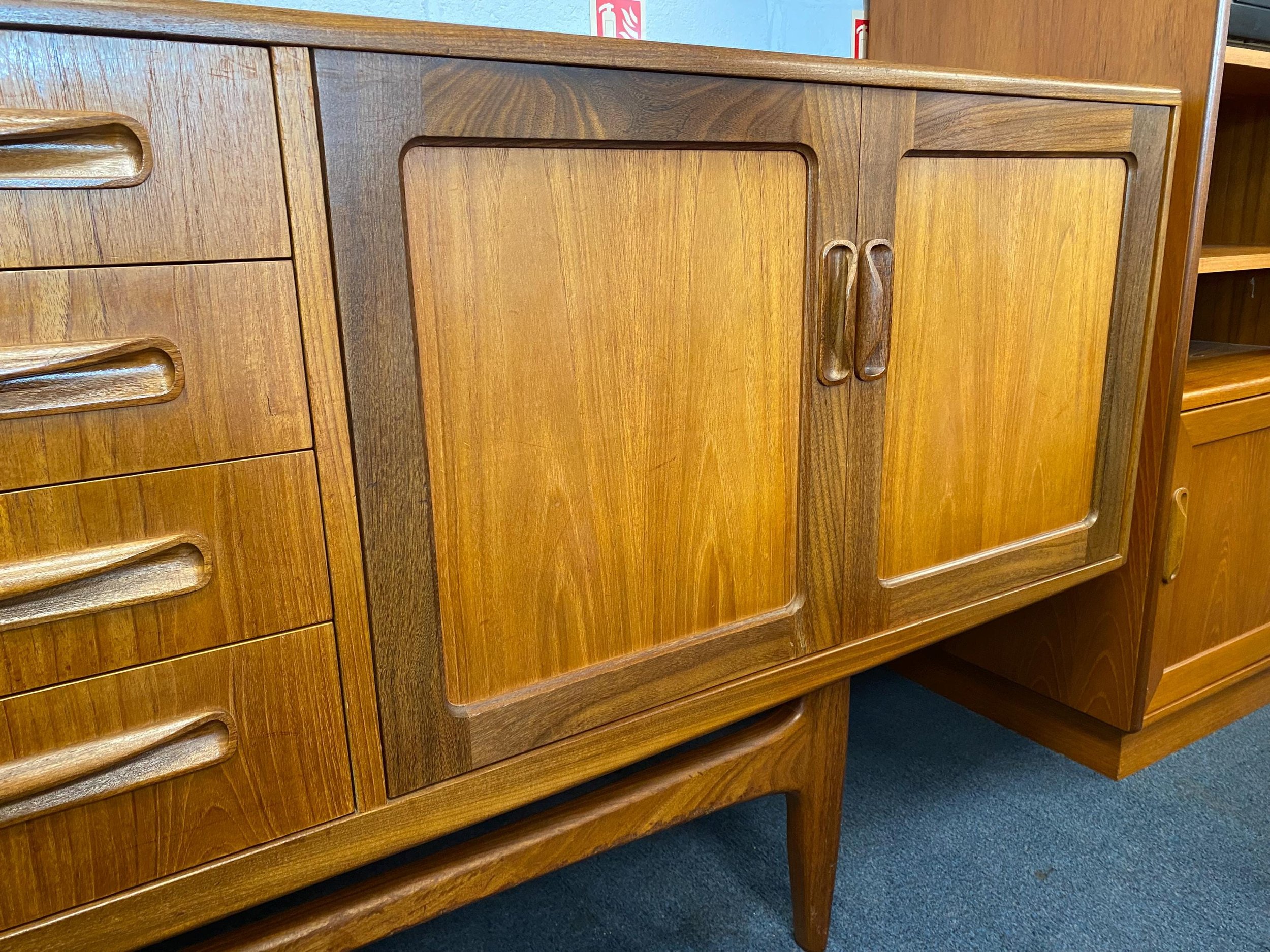 1960s mid century G Plan Long John sideboard by Victor Wilkins in teak and afromosia