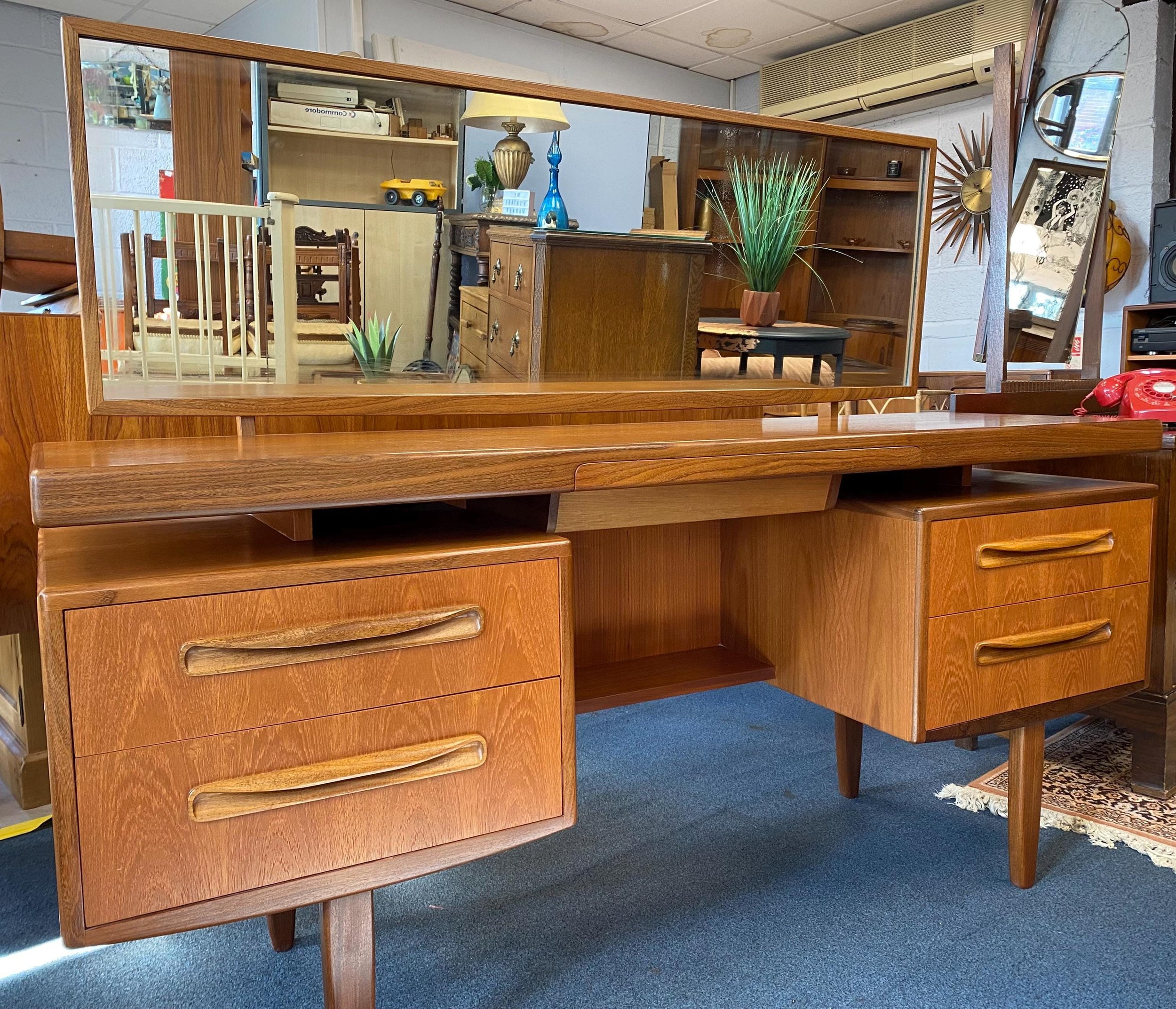 Mid century G Plan Fresco floating top dressing table