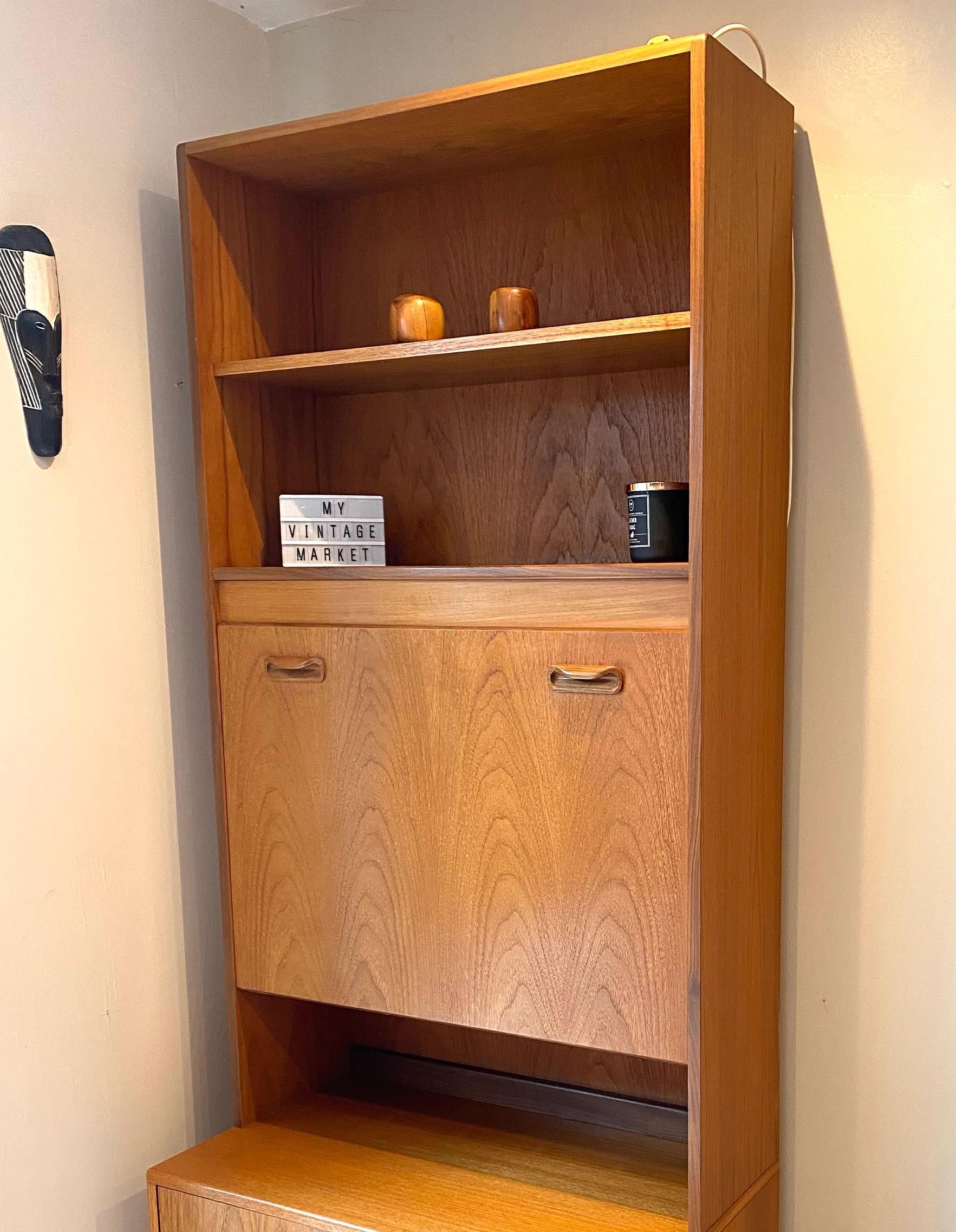 Vintage mid century G Plan E Gomme Fresco teak drinks cabinet