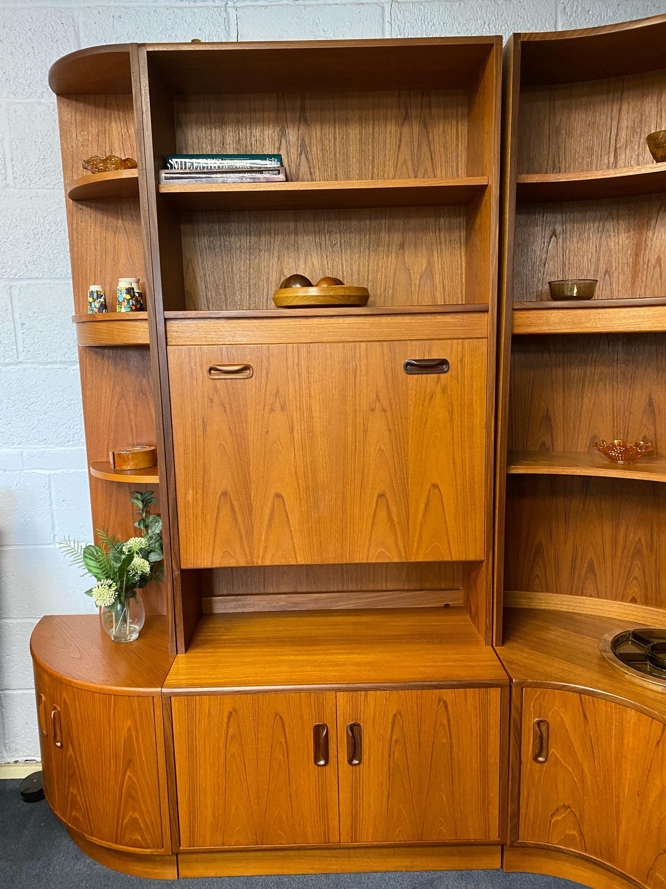 Vintage mid century G Plan E Gomme Fresco teak drinks cabinet