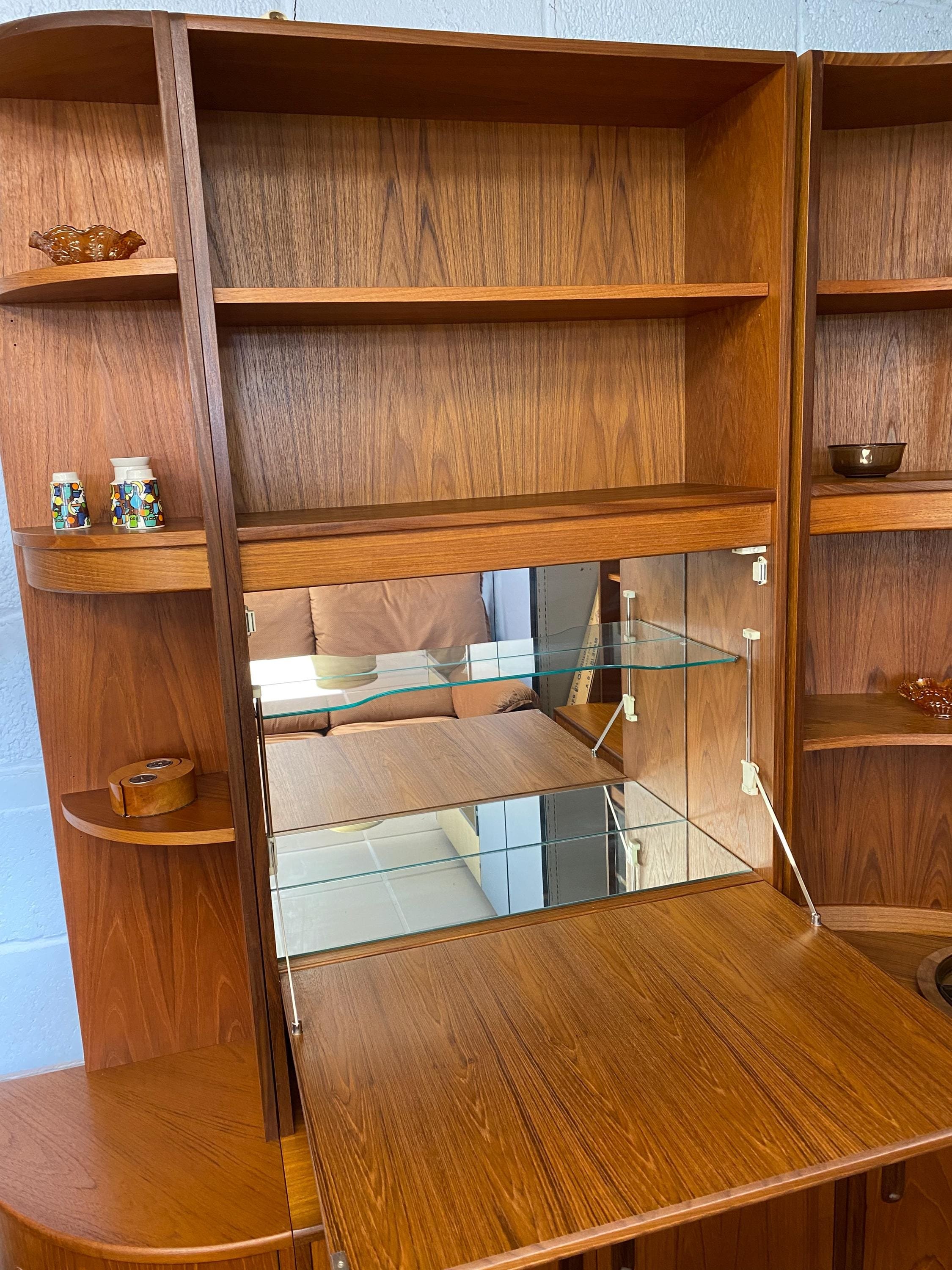 Vintage mid century G Plan E Gomme Fresco teak drinks cabinet