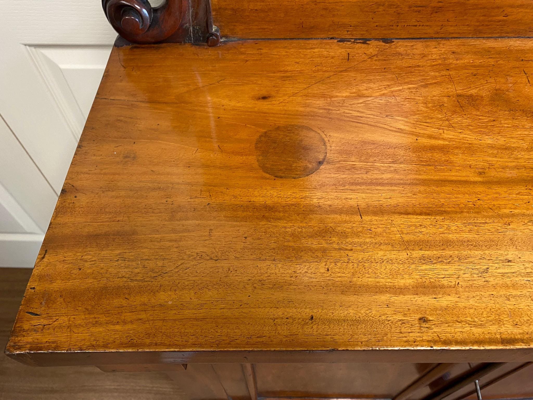 Antique Victorian mahogany chiffonier sideboard