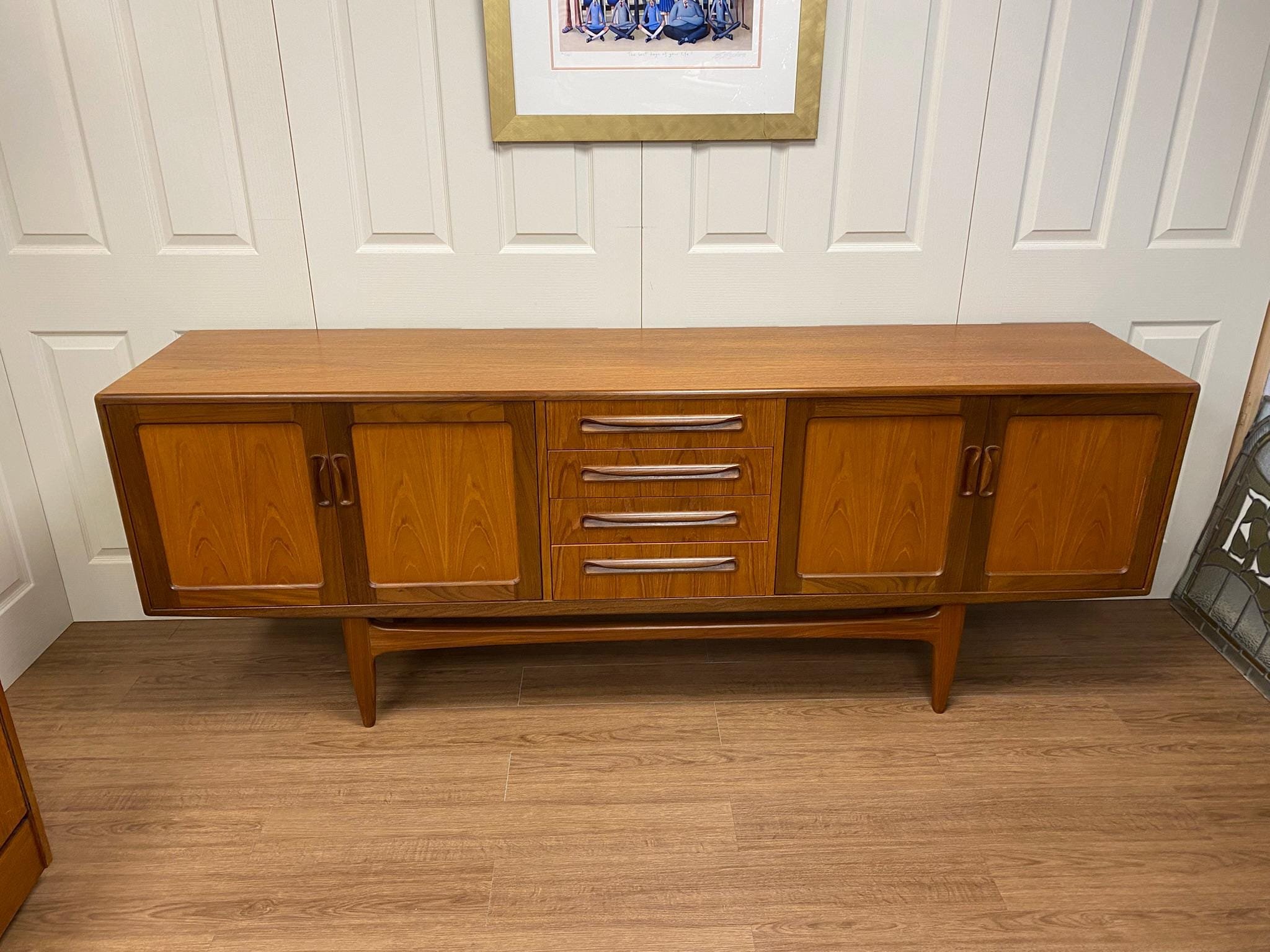1960s mid century G Plan Long John sideboard by Victor Wilkins in teak and afromosia