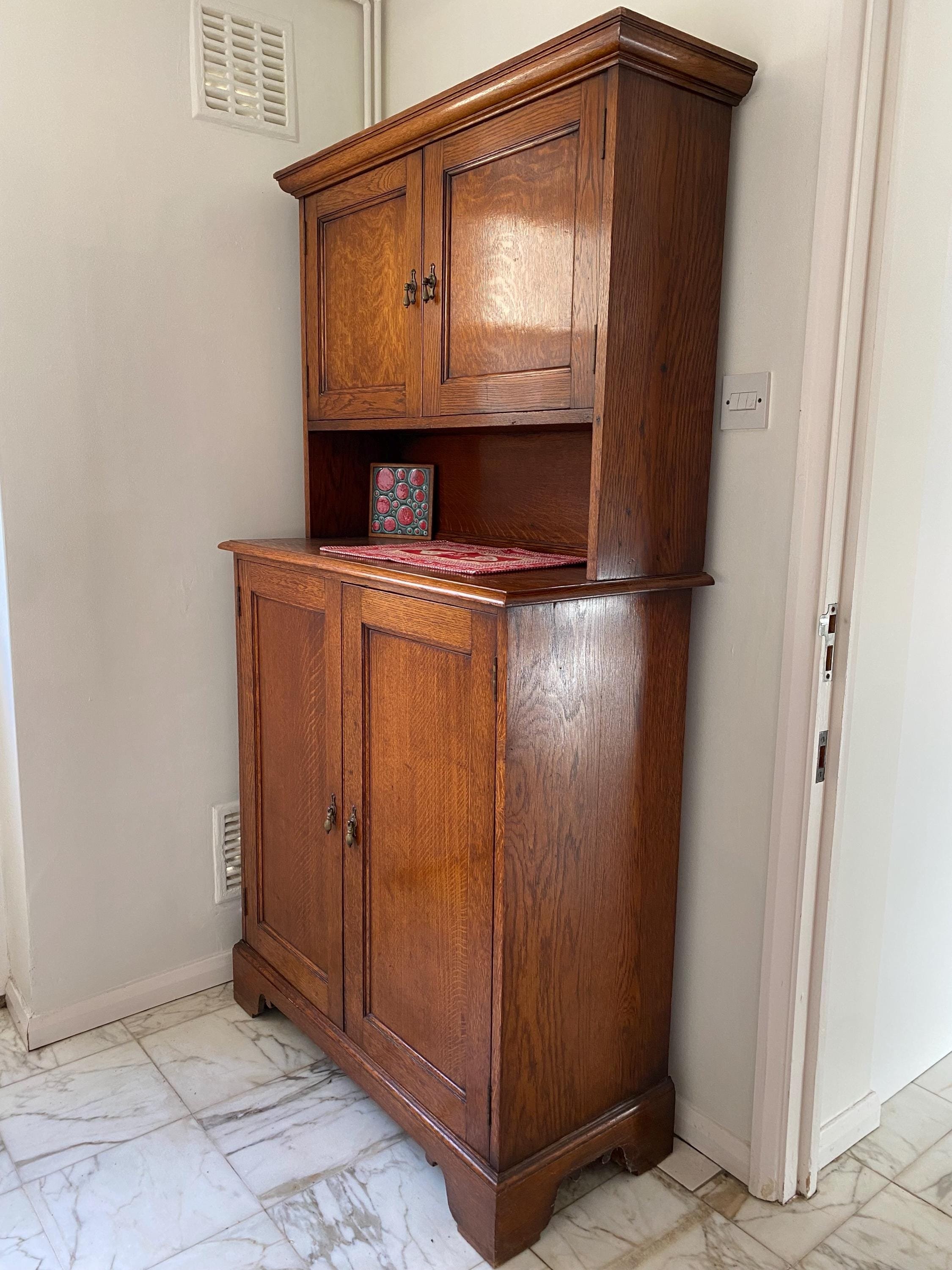 Antique 1930s solid oak dresser by Waring and Gillow, Liverpool