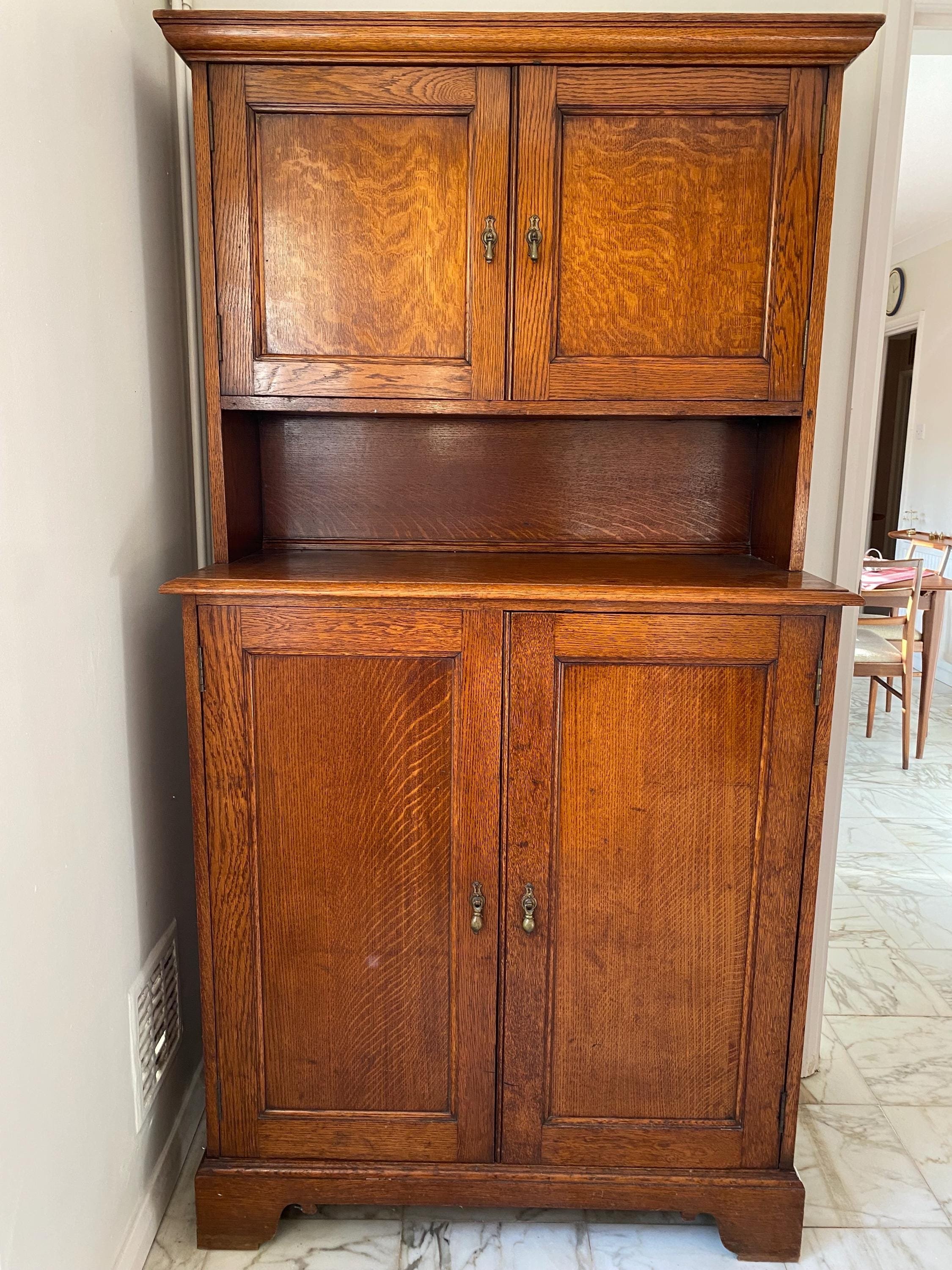Antique 1930s solid oak dresser by Waring and Gillow, Liverpool