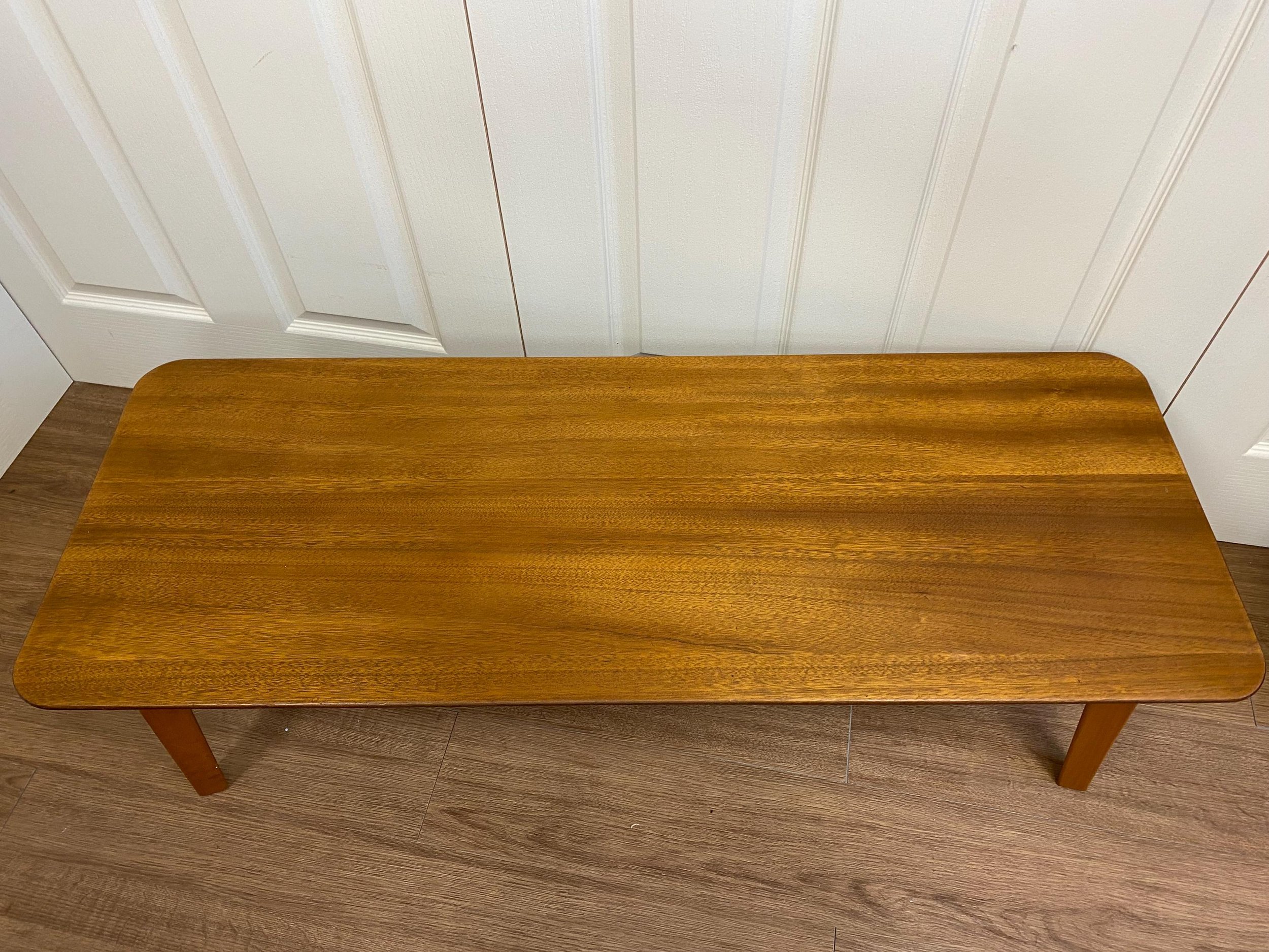 Mid century 1960s teak rectangular coffee table E&S