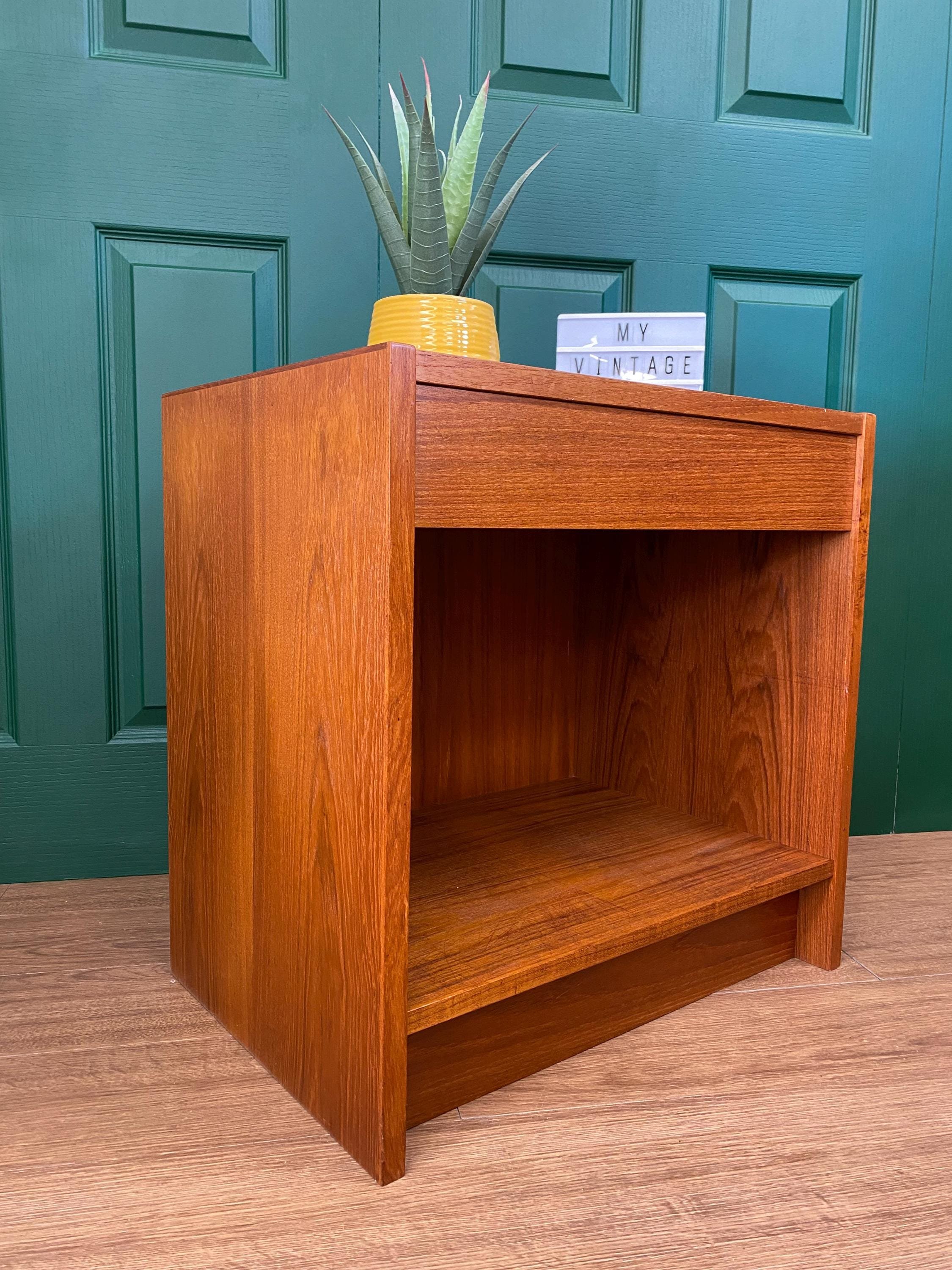 Mid century 1960s/70s teak drawer unit bedside table