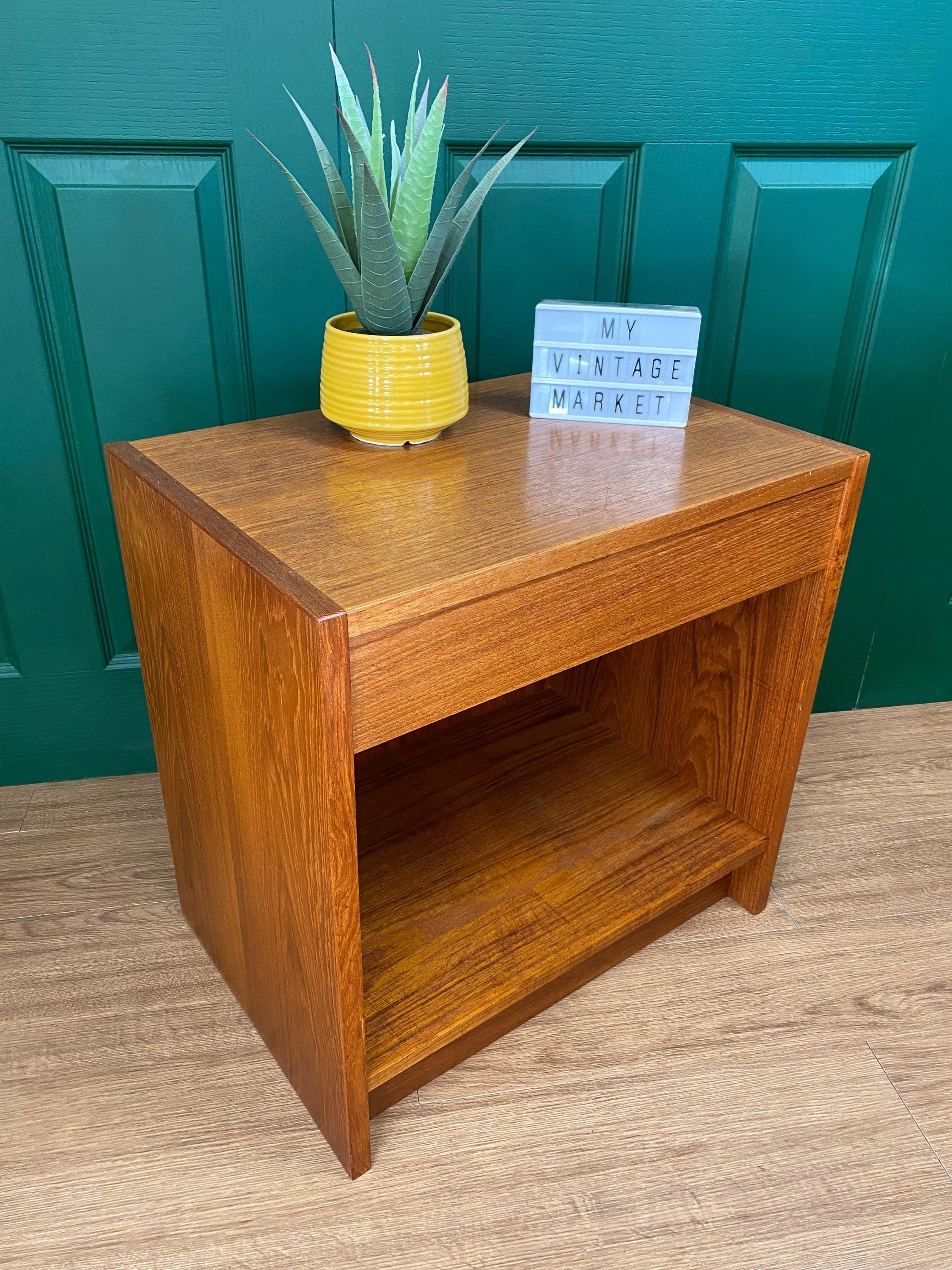 Mid century 1960s/70s teak drawer unit bedside table