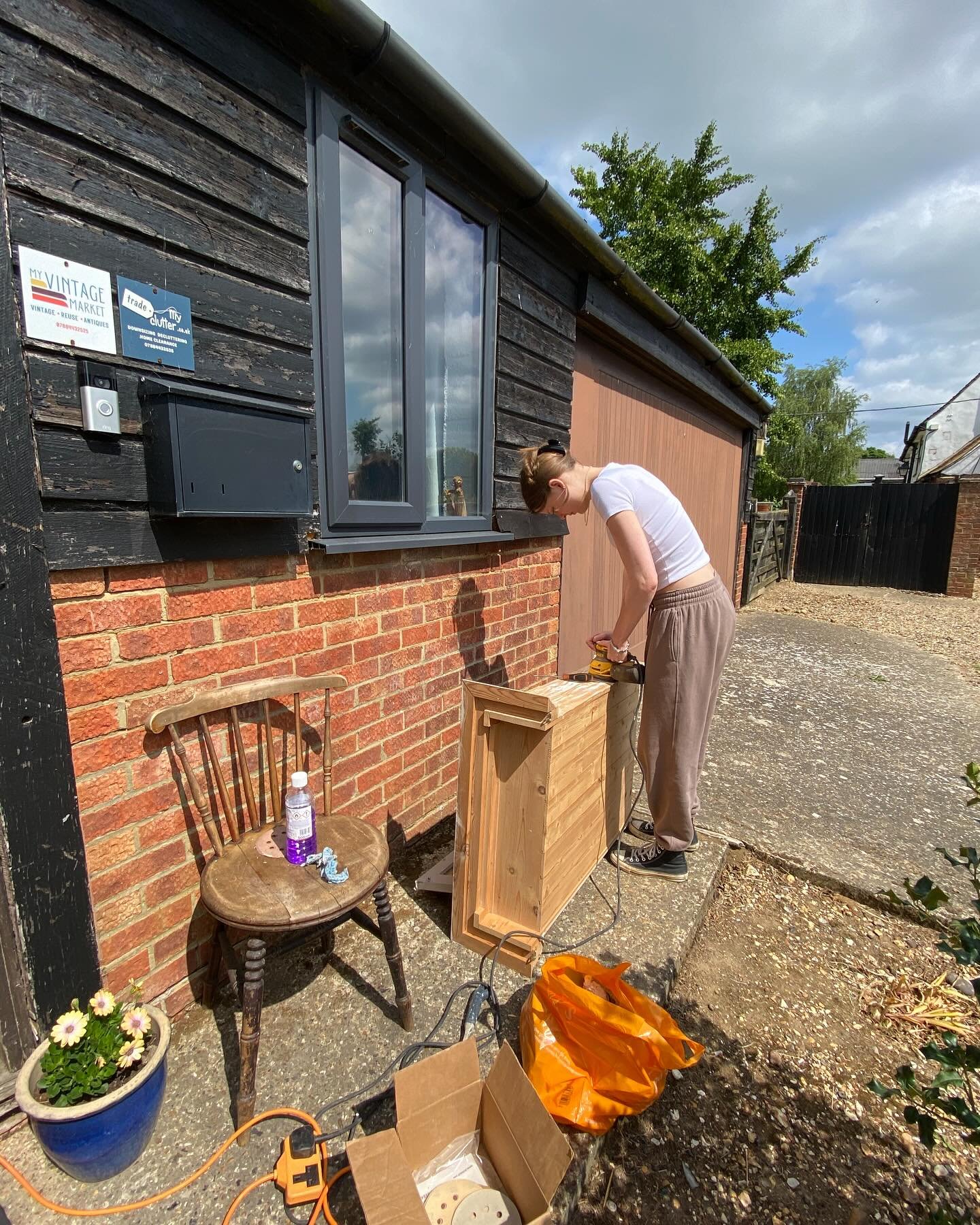 A-Levels are over and work experience has commenced! 

This wall unit has been the bane of my life recently. It had been painted by its previous owner with layers of thick gloopy paint. I tried sanding and repainting and sanding and repainting&hellip