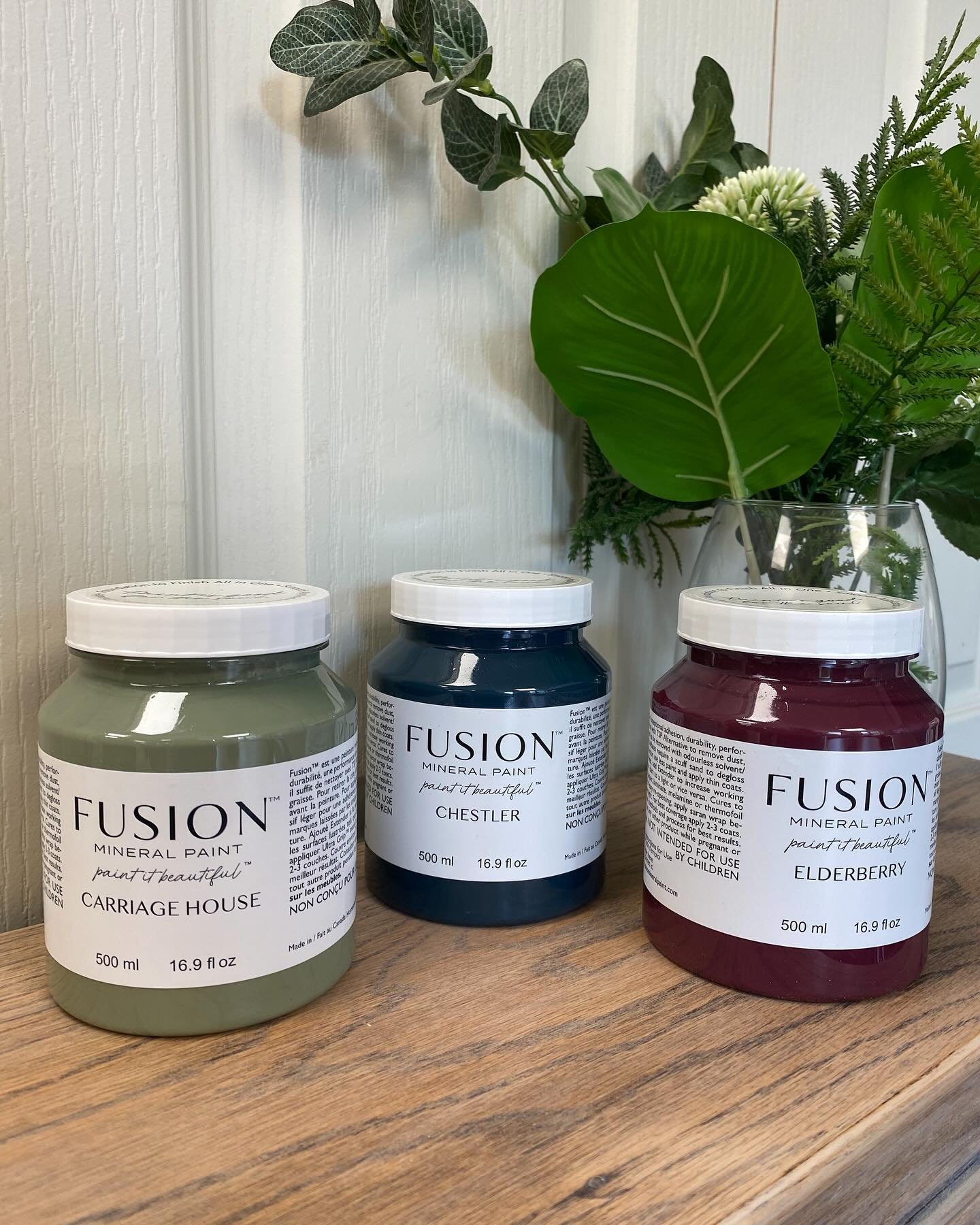 Picked up these lovely colours from @recoverteamwgc for my next batch of commissions. Watch this space&hellip;
@fusionmineralpaint 
 

#refurbishedfurniture #restyledfurniture #upcycledfurniture #refreshandrenew #bespokefurniture #vintageshop #hertfo