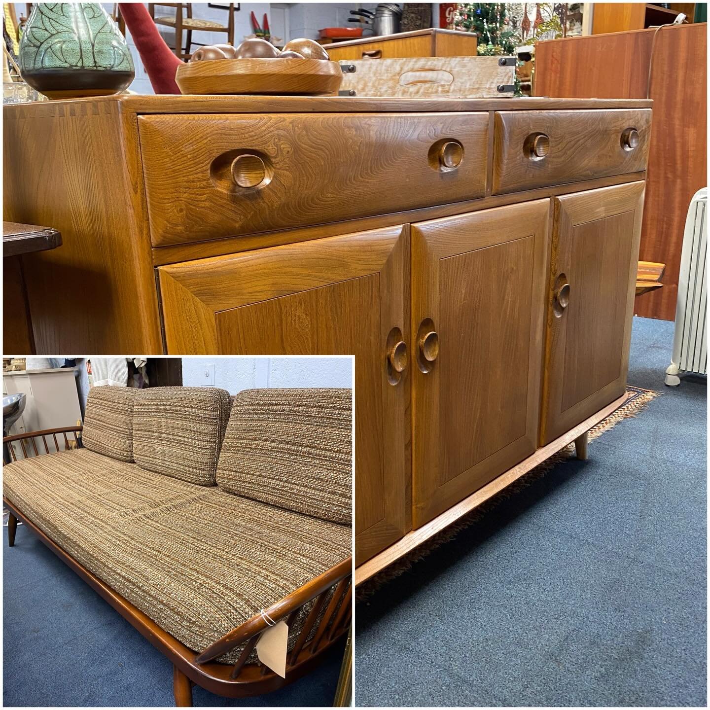 Coming soon! These two Ercol pieces are in my shop waiting to be restored. Watch this space! 

#ercol #midcenturymodern #1960style