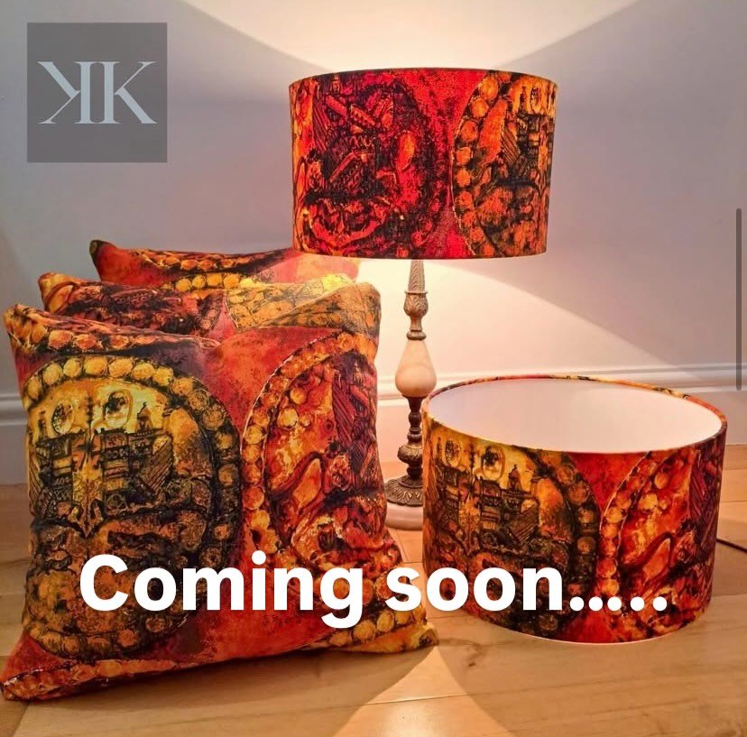Another fabulous collaboration with @katiekateandco 

These cushions and lampshades are handmade by Katie from genuine 1970s retro fabric.

On their way to my shop now&hellip;..

5 The Smithy, Tewin Hill Farm, AL6 0LL

#reuserevolution #wastenotwantn