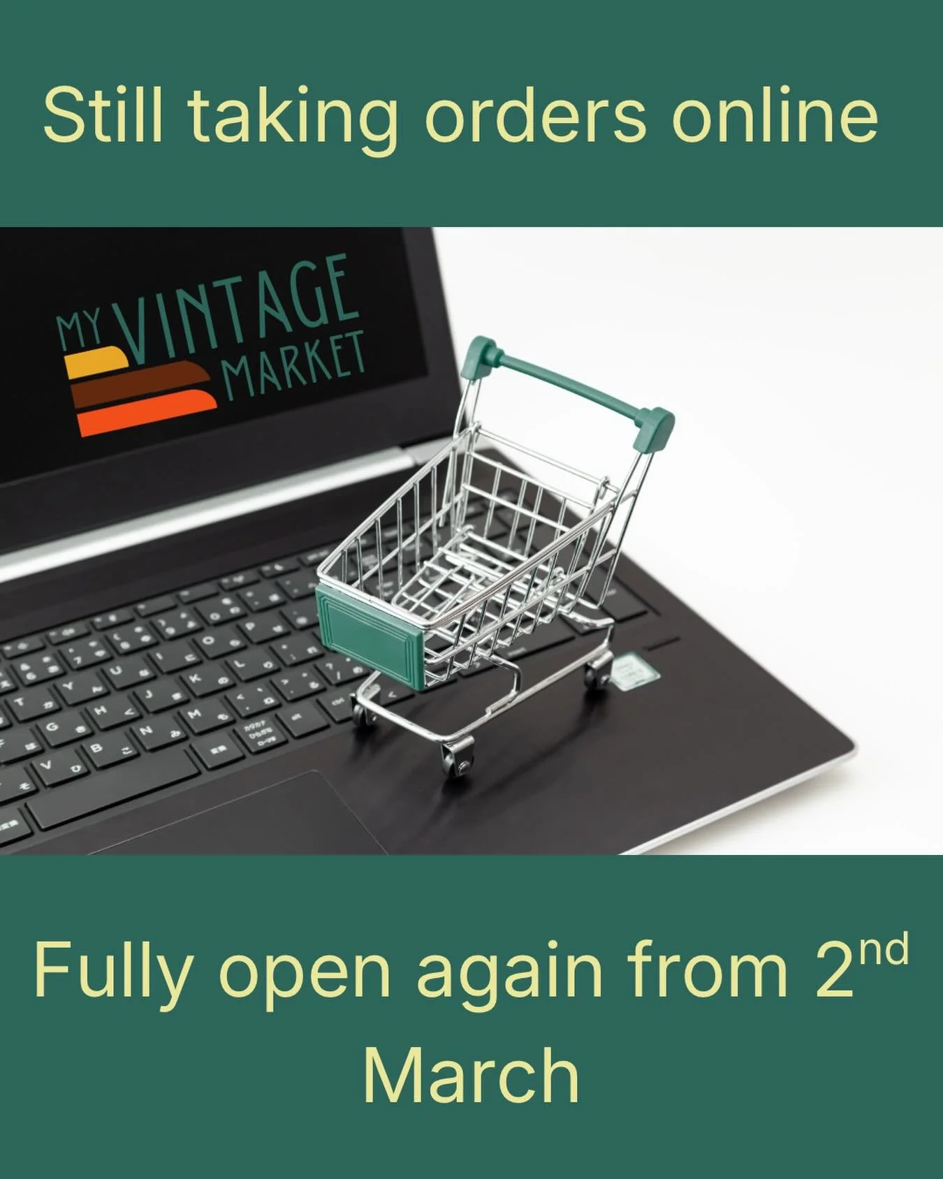 Due to months of poor health culminating in a dose of pneumonia, and my upcoming wedding this Friday, I have shut my shop until March. 

I am still taking orders online, and there are lots of fantastic retro pieces available, so feel free to have a b