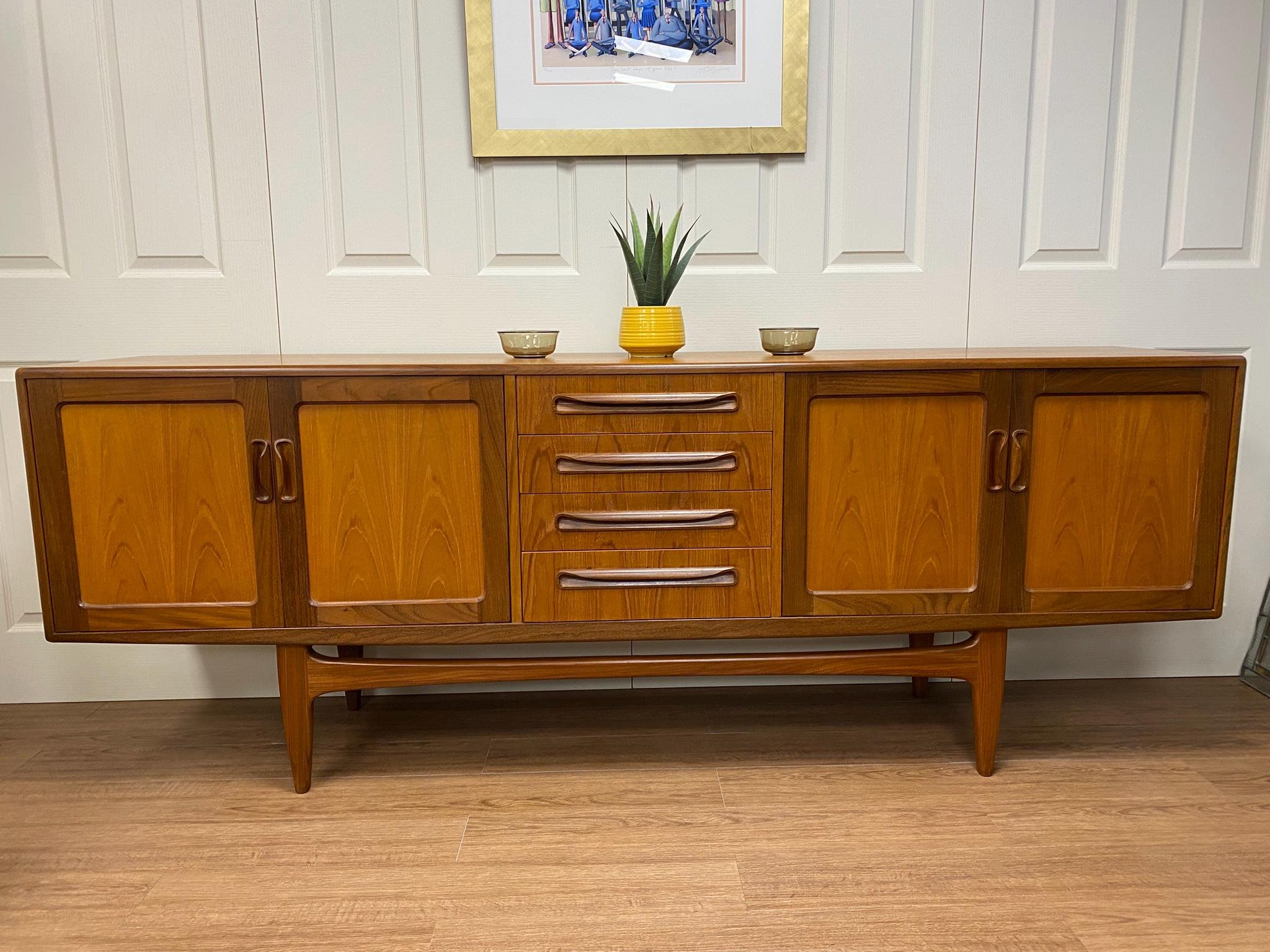 1960s mid century G Plan Long John sideboard by Victor Wilkins in teak and afromosia