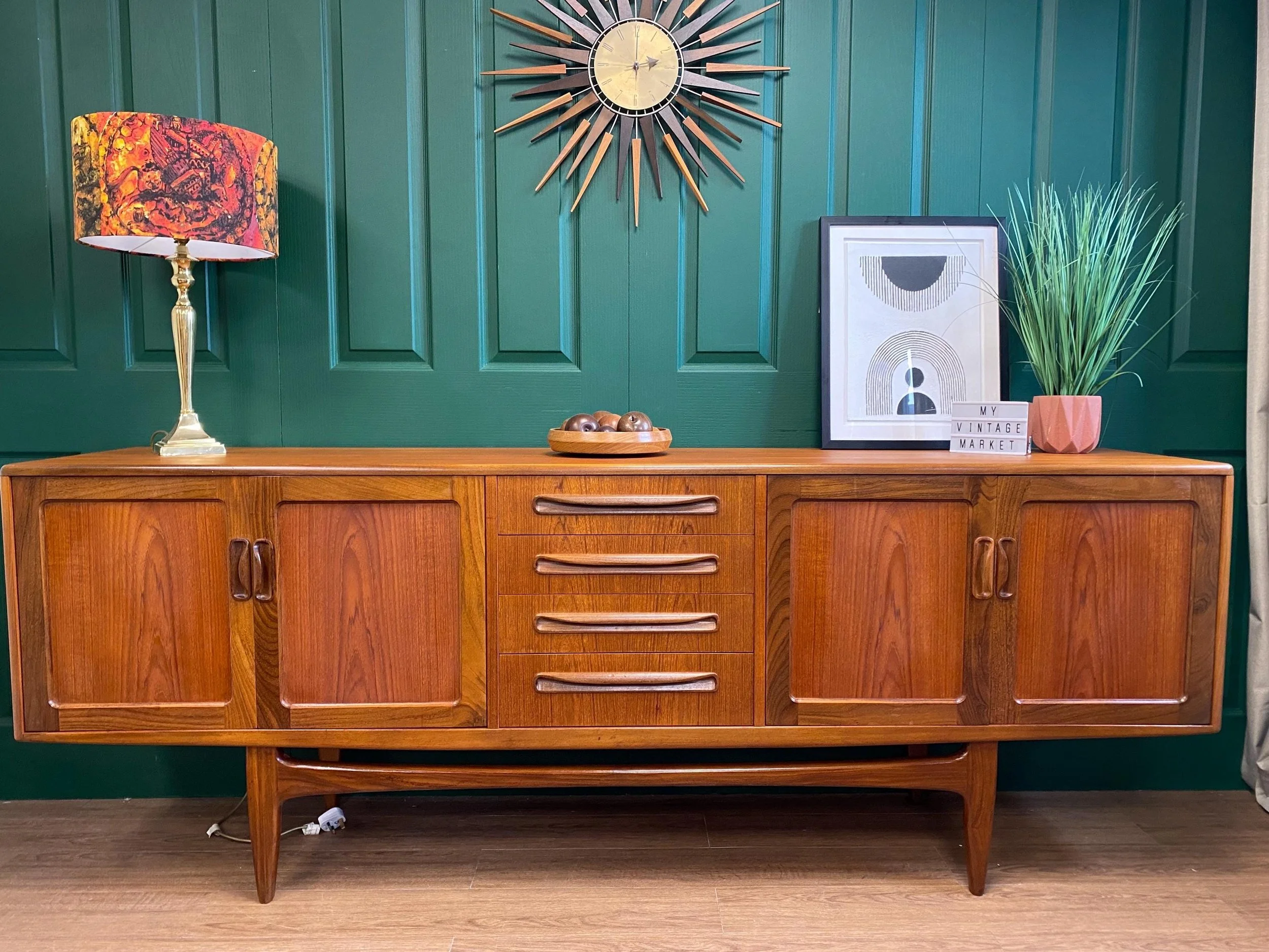 1960s mid century G Plan Long John sideboard by Victor Wilkins in teak and afromosia