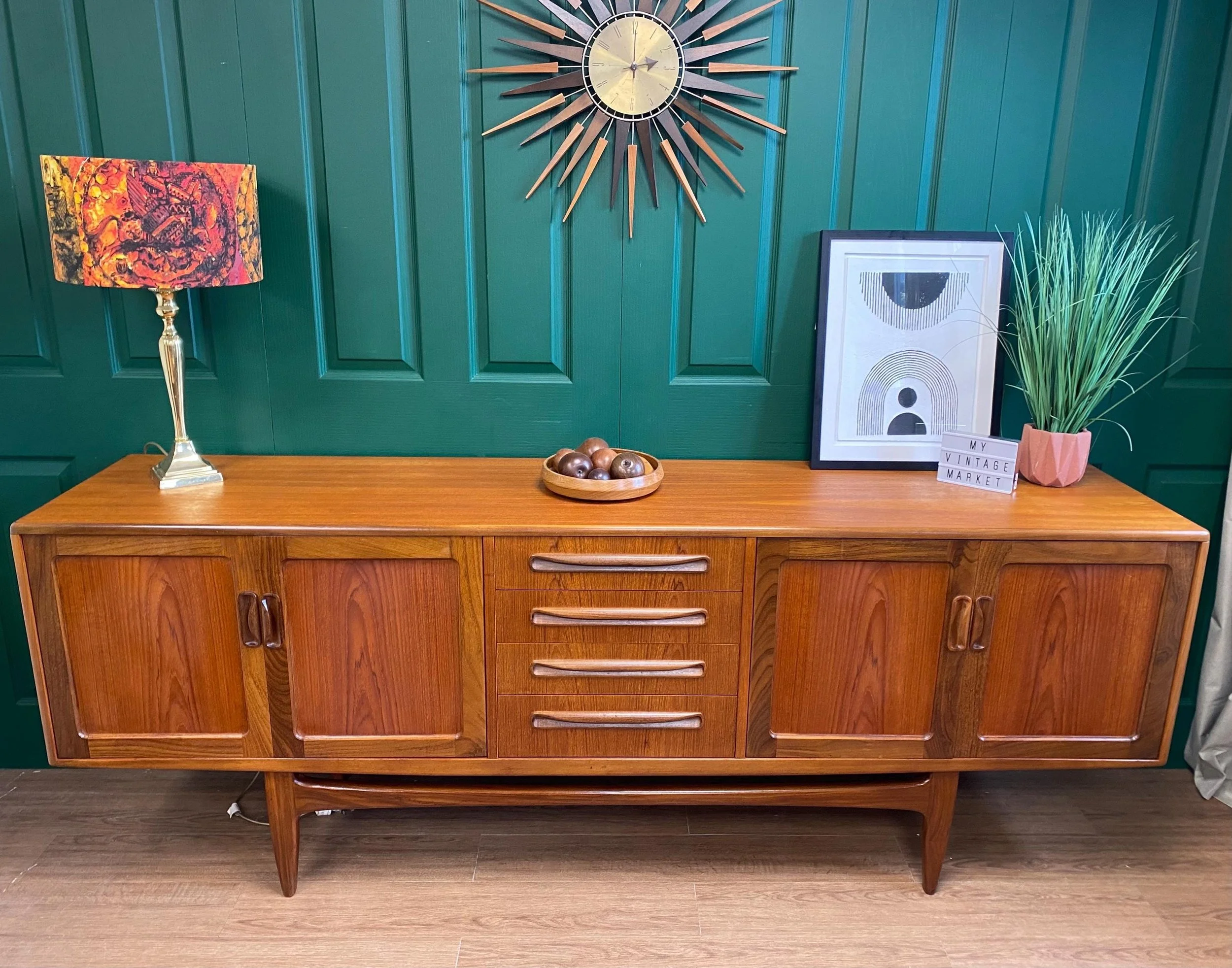 1960s mid century G Plan Long John sideboard by Victor Wilkins in teak and afromosia