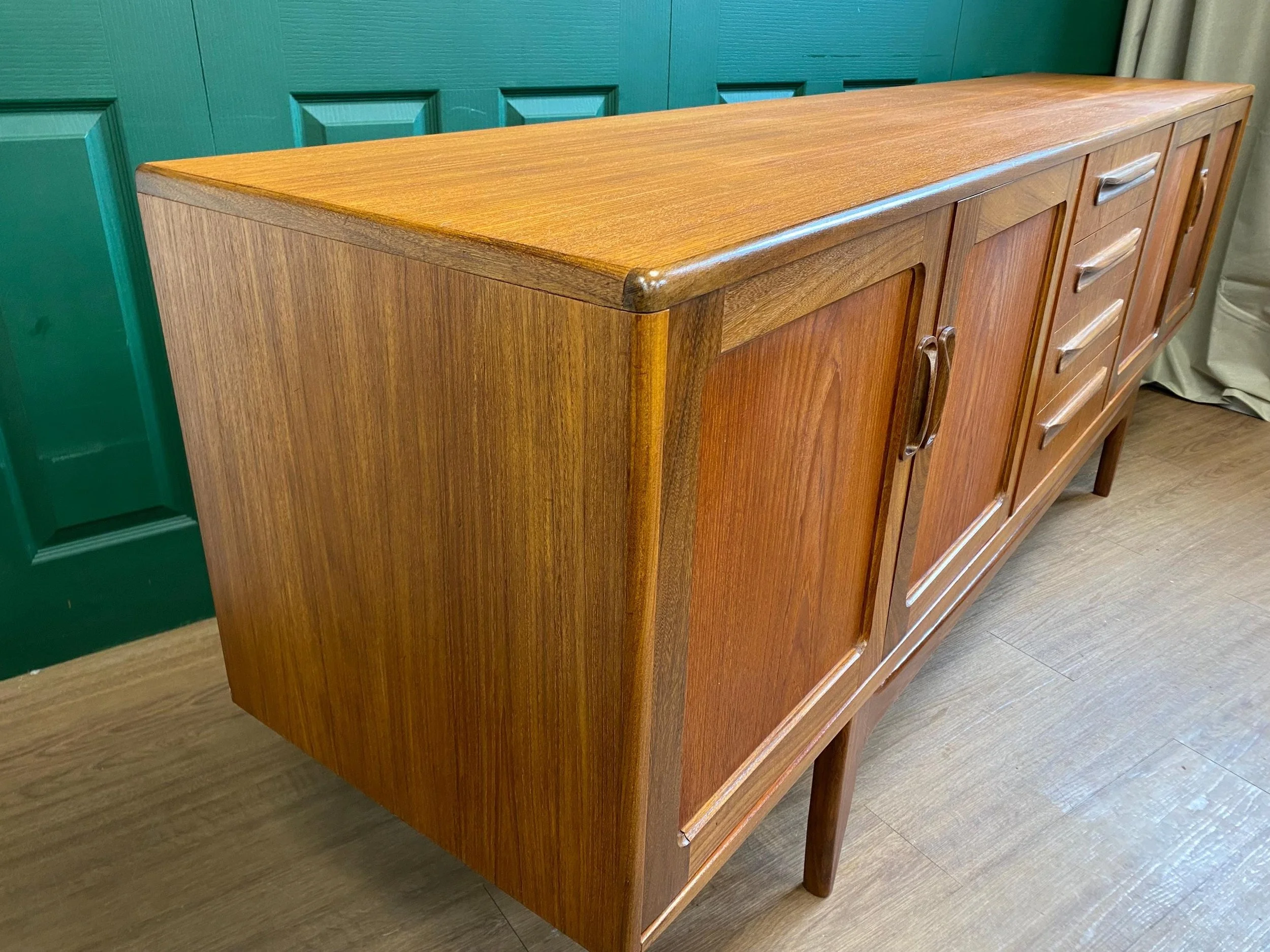 1960s mid century G Plan Long John sideboard by Victor Wilkins in teak and afromosia