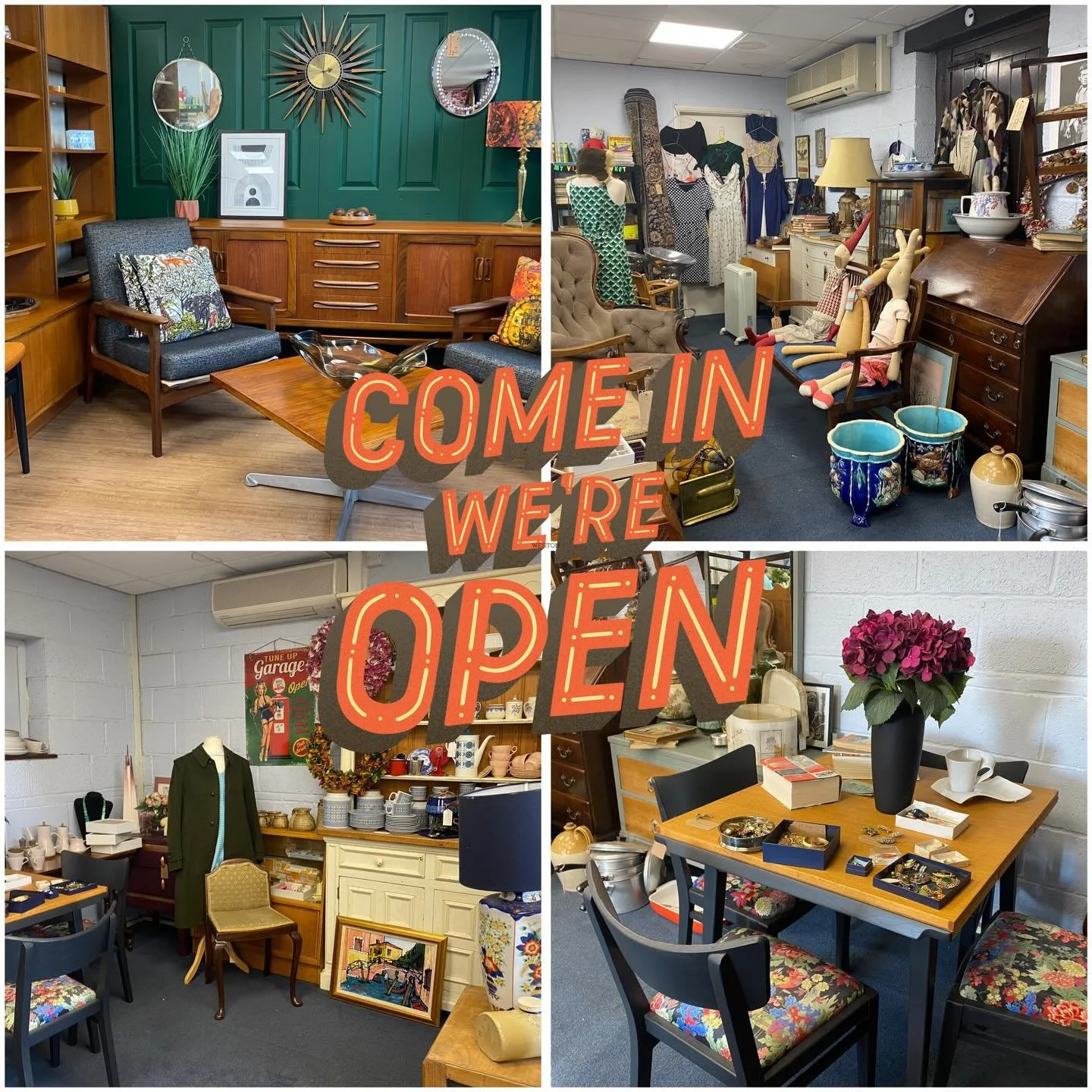 Looking for stylish, unique pieces for your home? Or fancy a little trip down memory lane? ✨

Come and have a browse! I&rsquo;ve got lots of vintage and antique furniture, beautiful homeware, soft furnishings made from repurposed vintage fabrics, vin