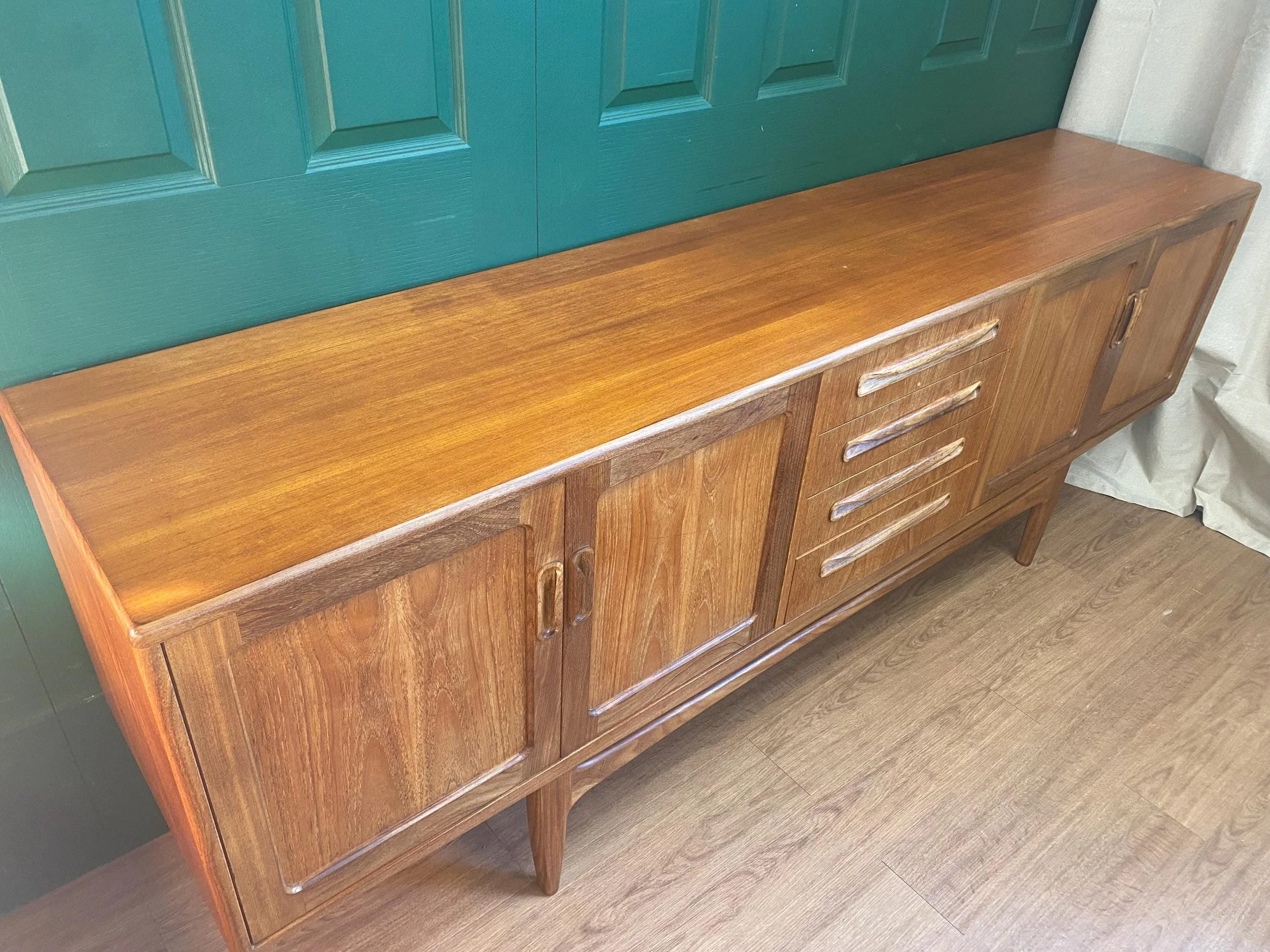 1960s mid century G Plan Long John sideboard by Victor Wilkins in teak and afromosia