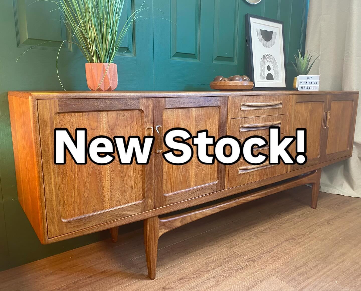 Beautiful mid century 1960s teak and afromosia sideboard by G Plan. Provides masses of storage and solid quality craftsmanship whilst oozing with retro charm.

Has been beautifully restored, but there is a bit of patchy sun fading on the front. I am 