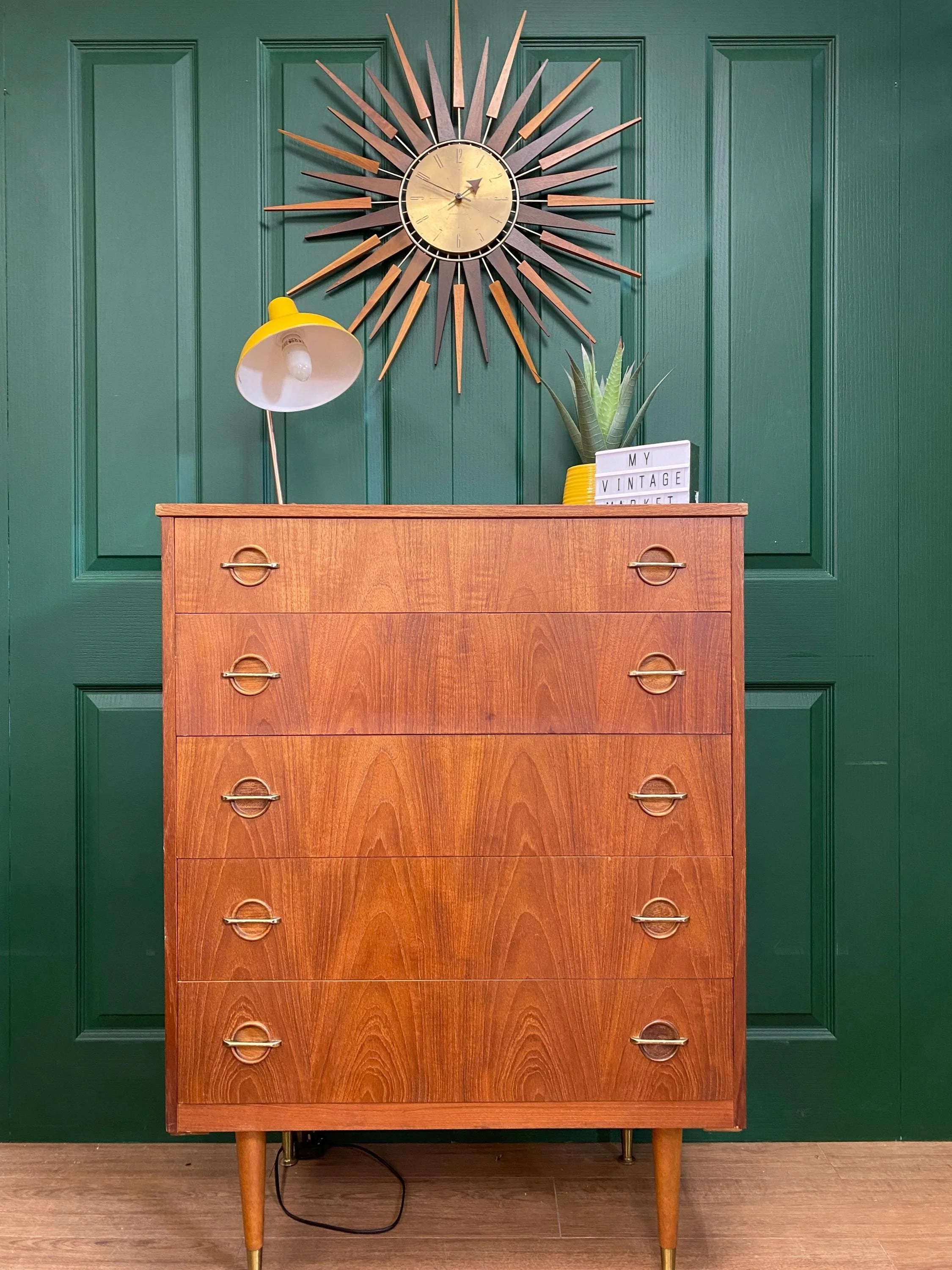 Mid century 1960s Austinsuite teak chest of drawers