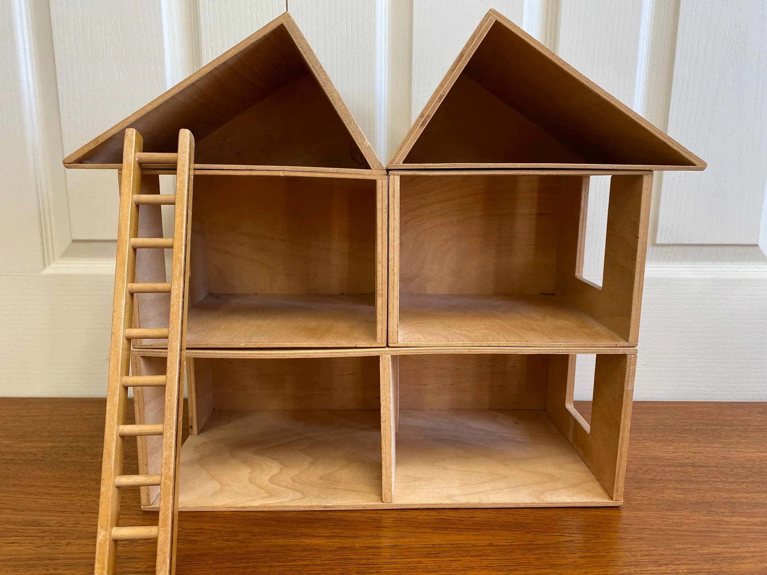 Vintage 1970s Galt Dolls Wooden Modular House