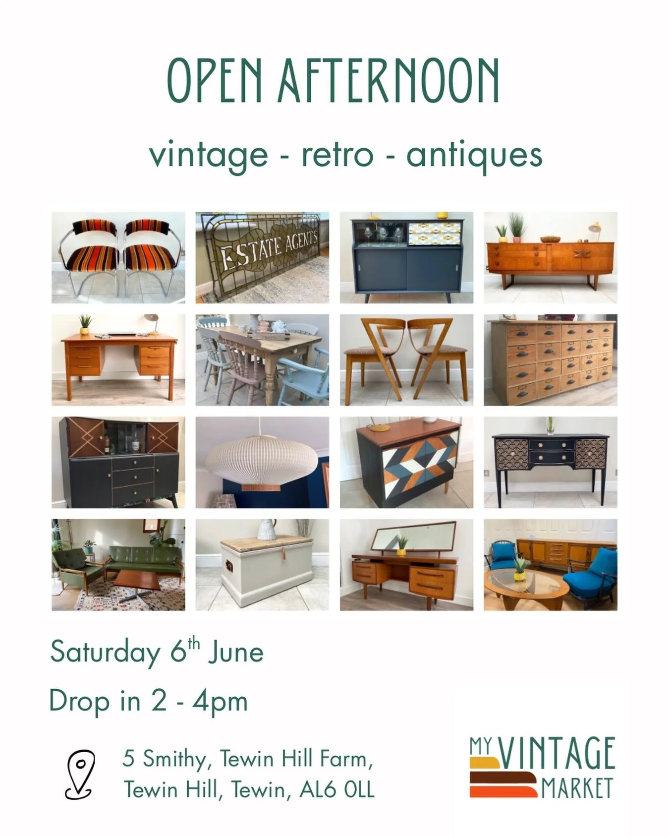 I will be holding an open afternoon the first Saturday of each month. Next date ⭐️SATURDAY 6th JUNE⭐️

#vintageshop #whatsonherts #myvintagemarket #hertfordshire