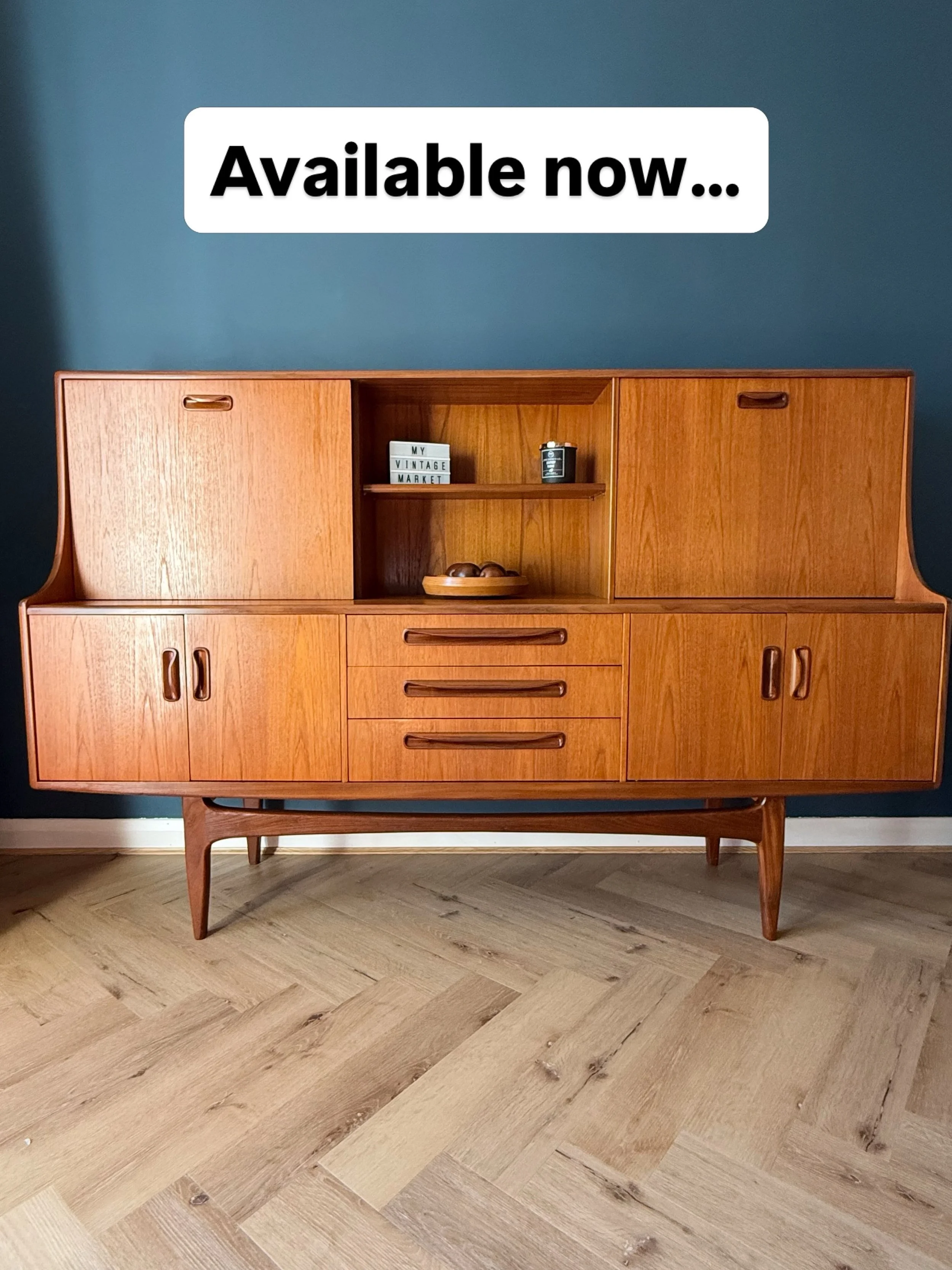 Available now! Perfect for entertaining&hellip;

This restored mid century teak sideboard with cocktail cabinet, by G Plan. It even comes with the original care instructions. 

www.myvintagemarket.co.uk

#teakfurniture #gplan #midcenturydesign