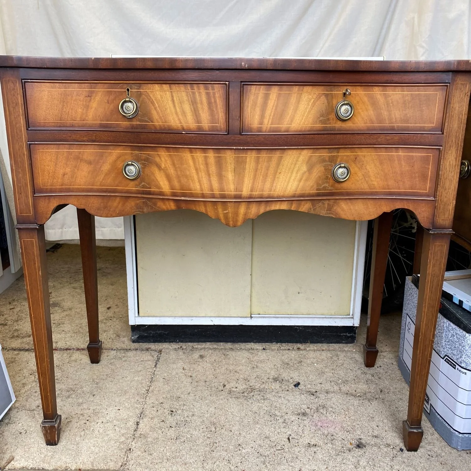 upcycled vintage cabinet