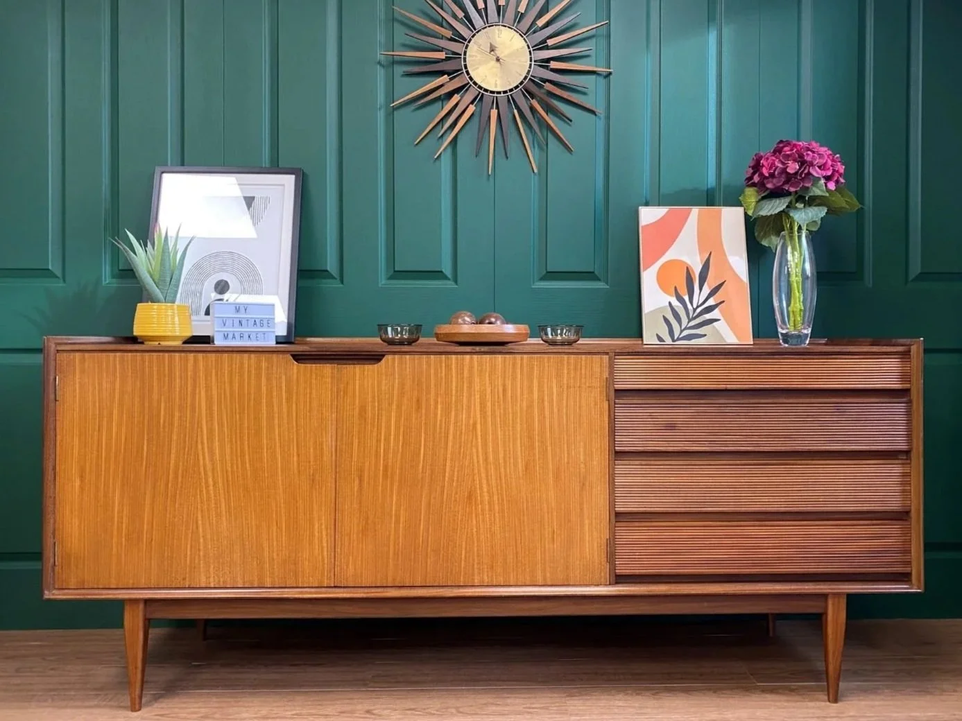 Mid century 1960s teak dressing table by White and Newton