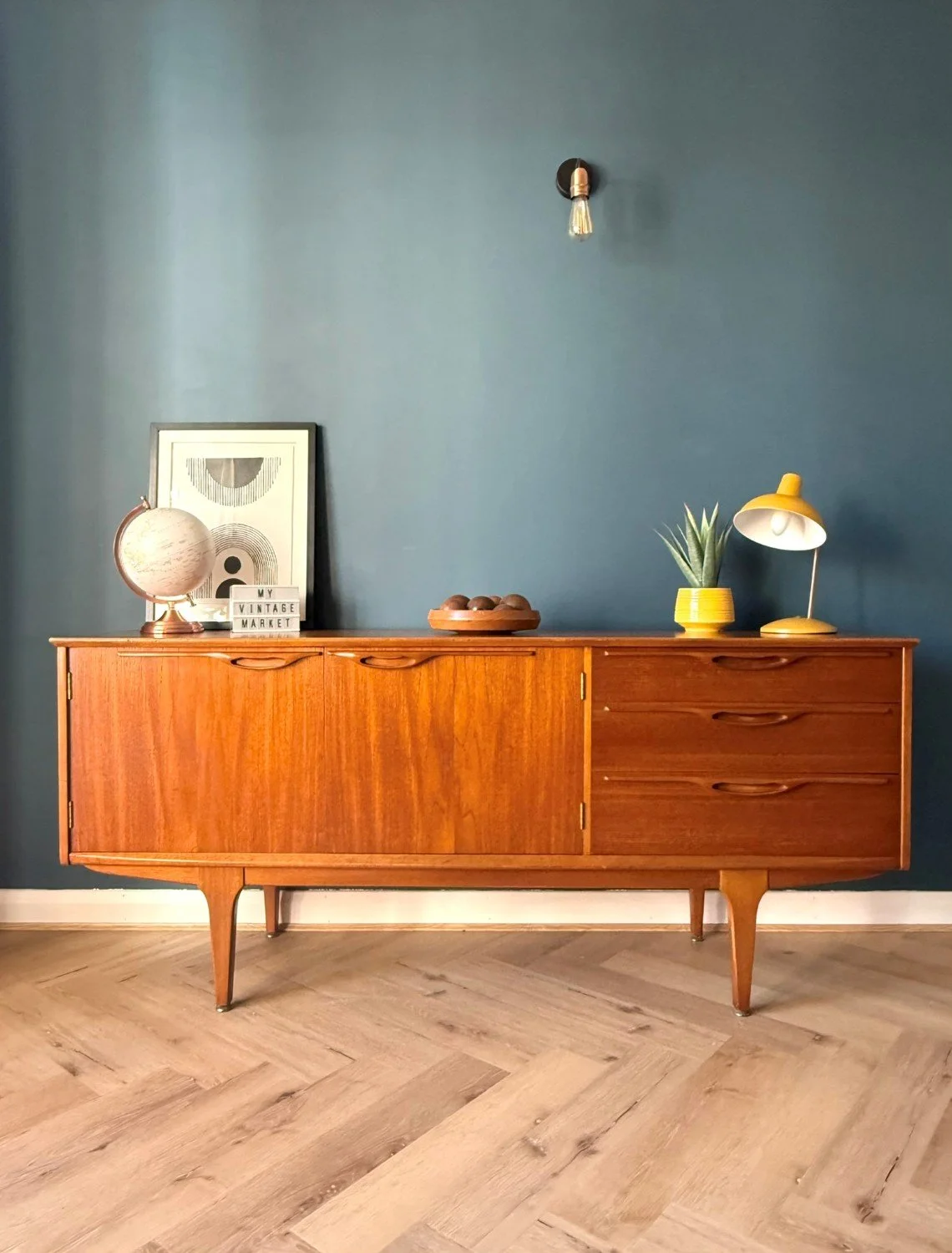 Mid century 1960s teak Jentique compact sideboard