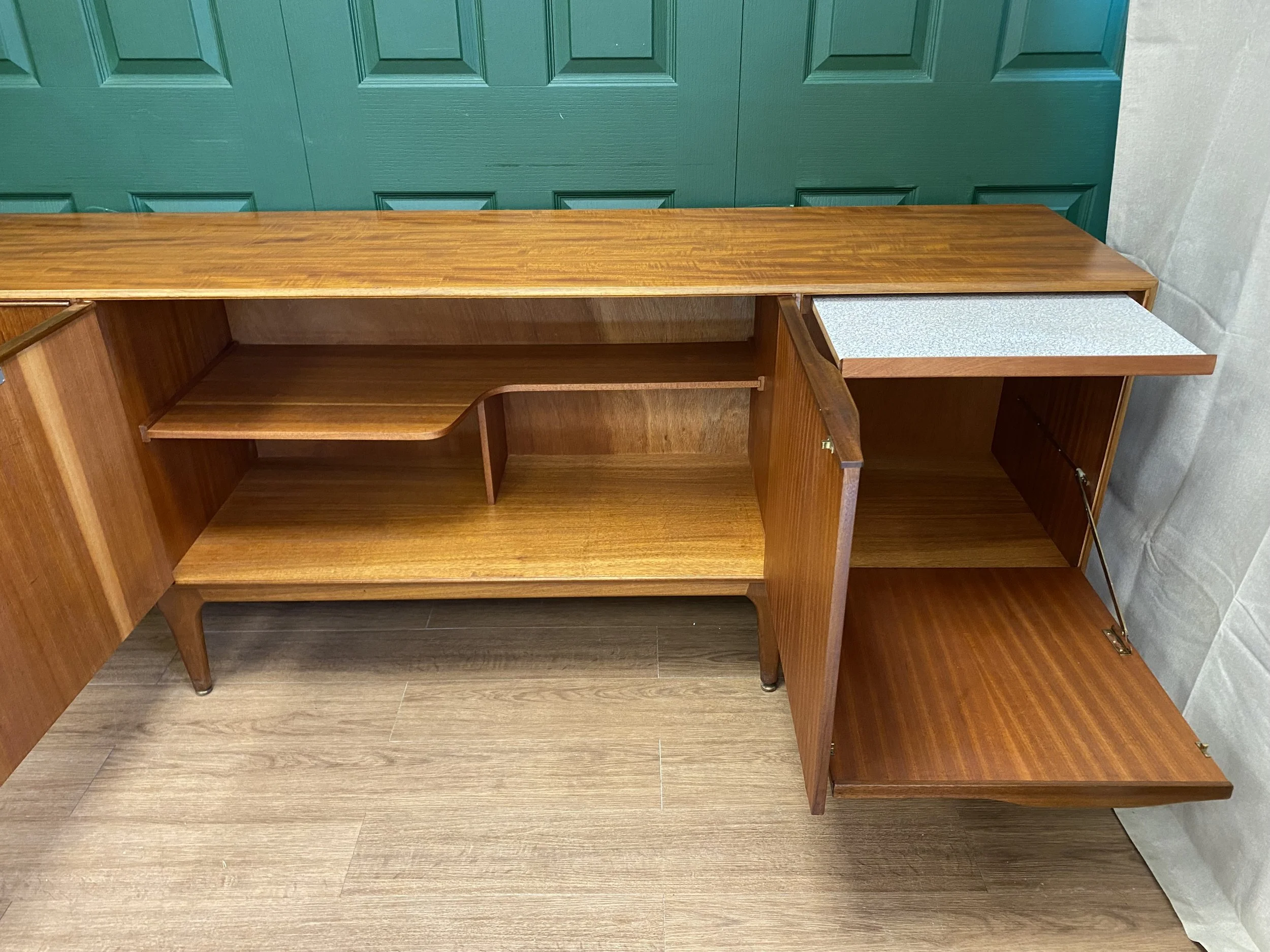 Vintage 1960s Danish style mid century teak sideboard by McIntosh.