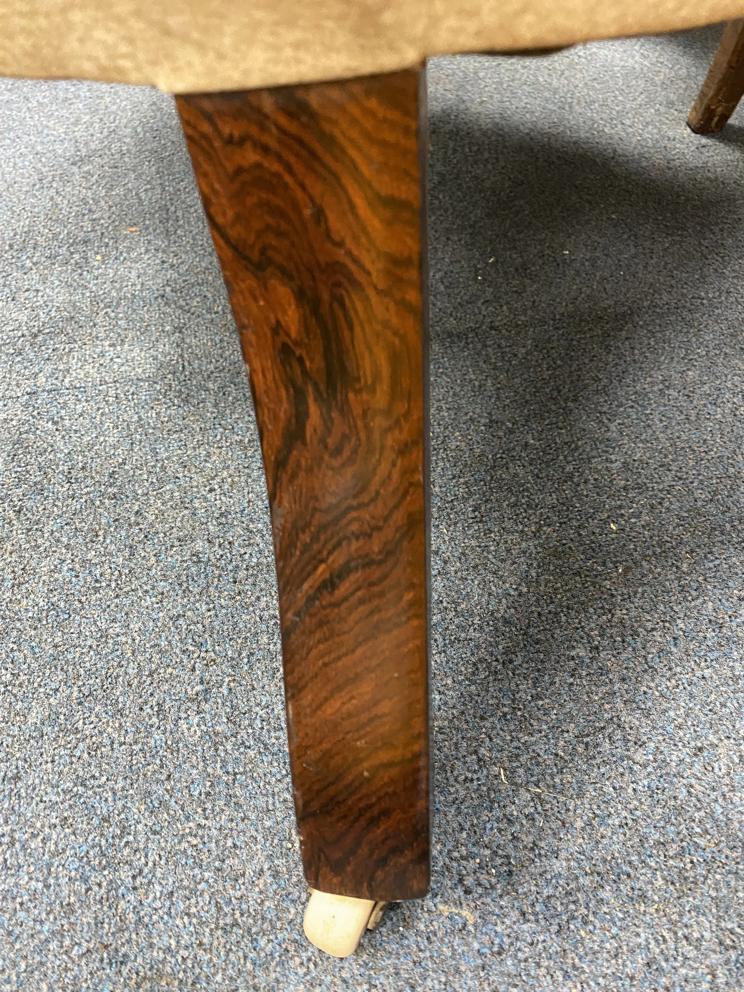 Antique 19th Century Victorian Ornate Carved Solid Walnut Framed Button Back Armchair, For Reupholstering