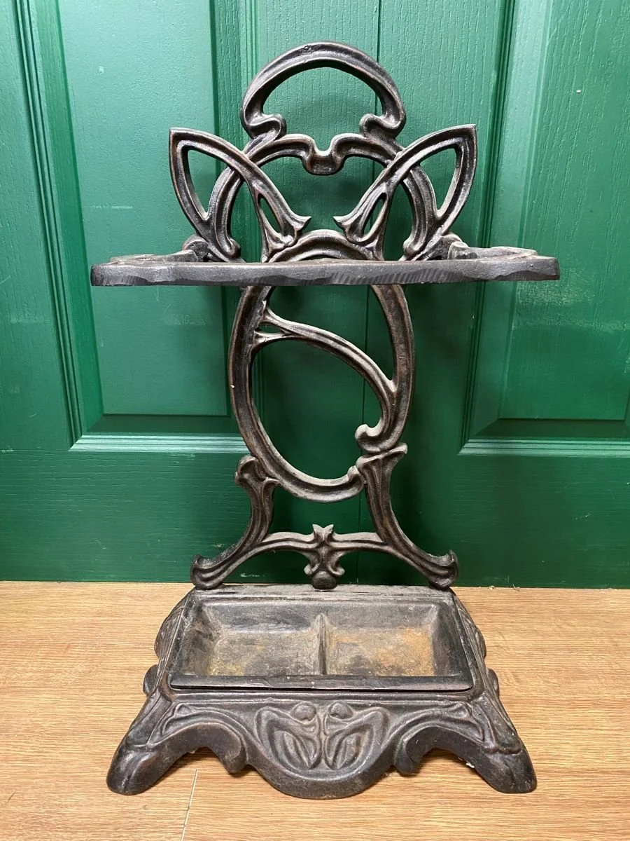 Antique Scottish Cast Iron  Black Umbrella Stand.jpg