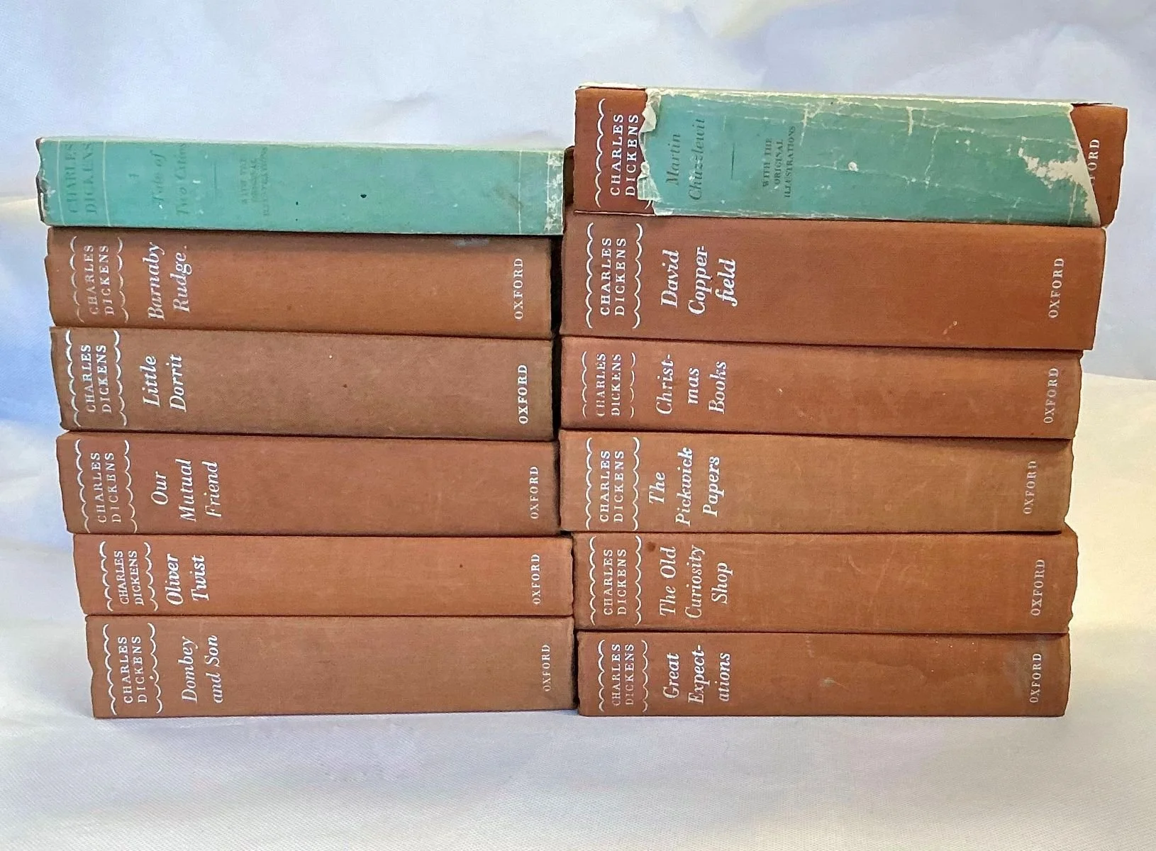 Vintage set of Charles Dickens novels
