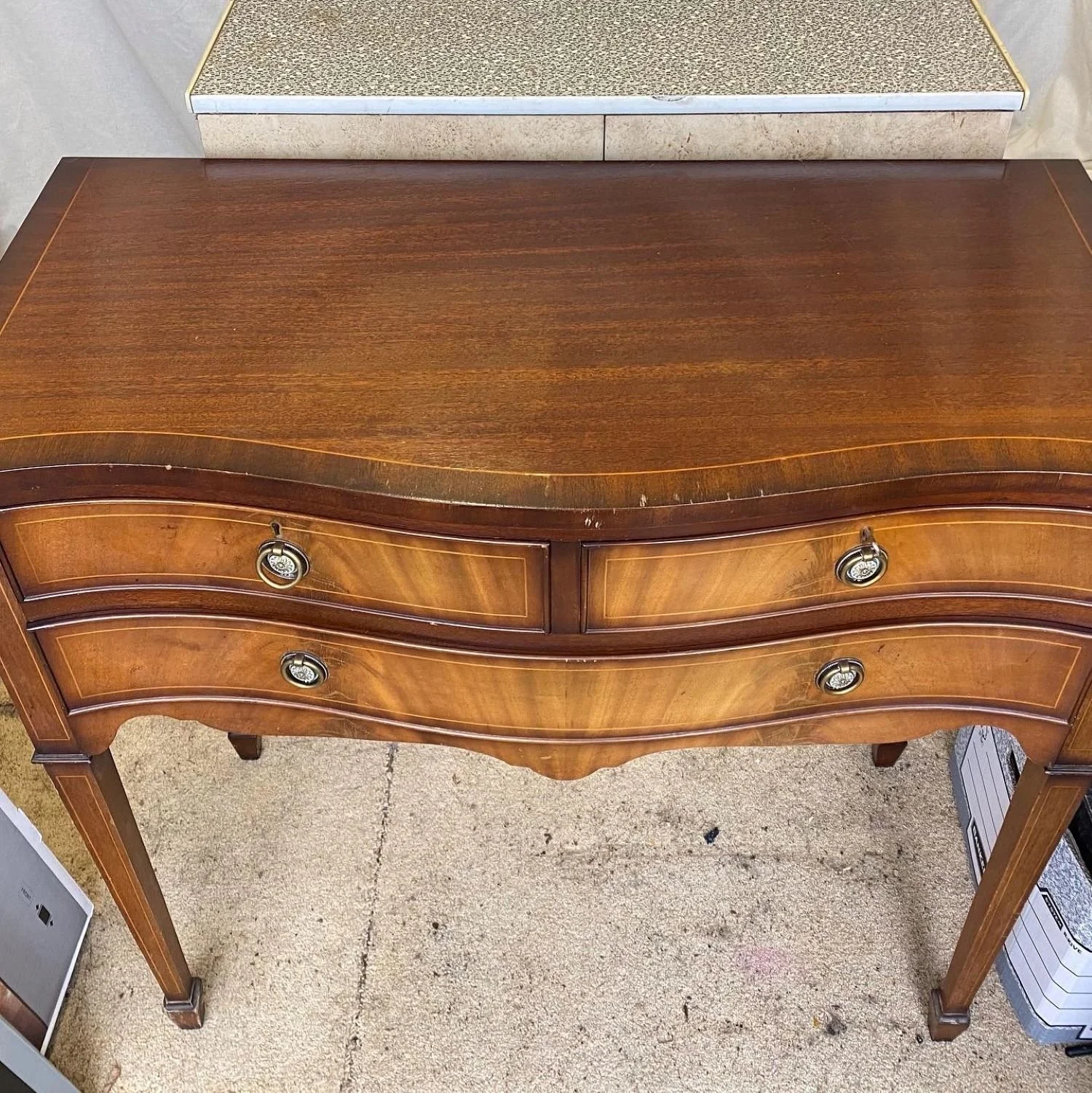 regency style vintage cabinet