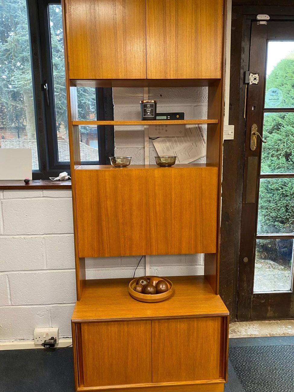 Mid century Danish style G Plan ‘Form 5’ bookcase modular wall unit