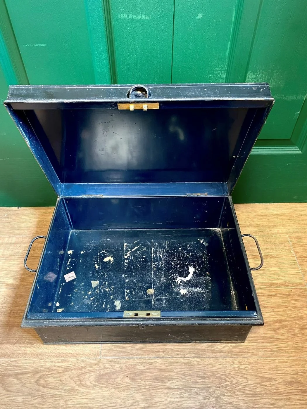 Antique black enamel storage box 3.jpg