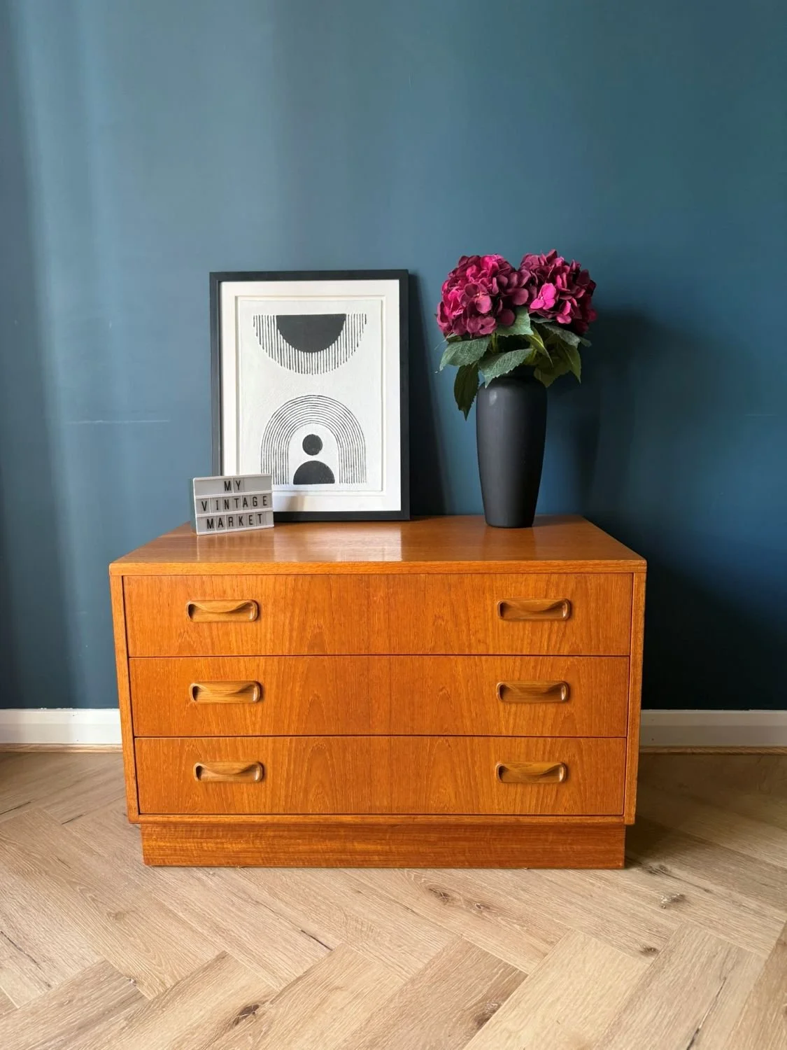 Vintage mid century G Plan E Gomme Fresco teak chest of drawers