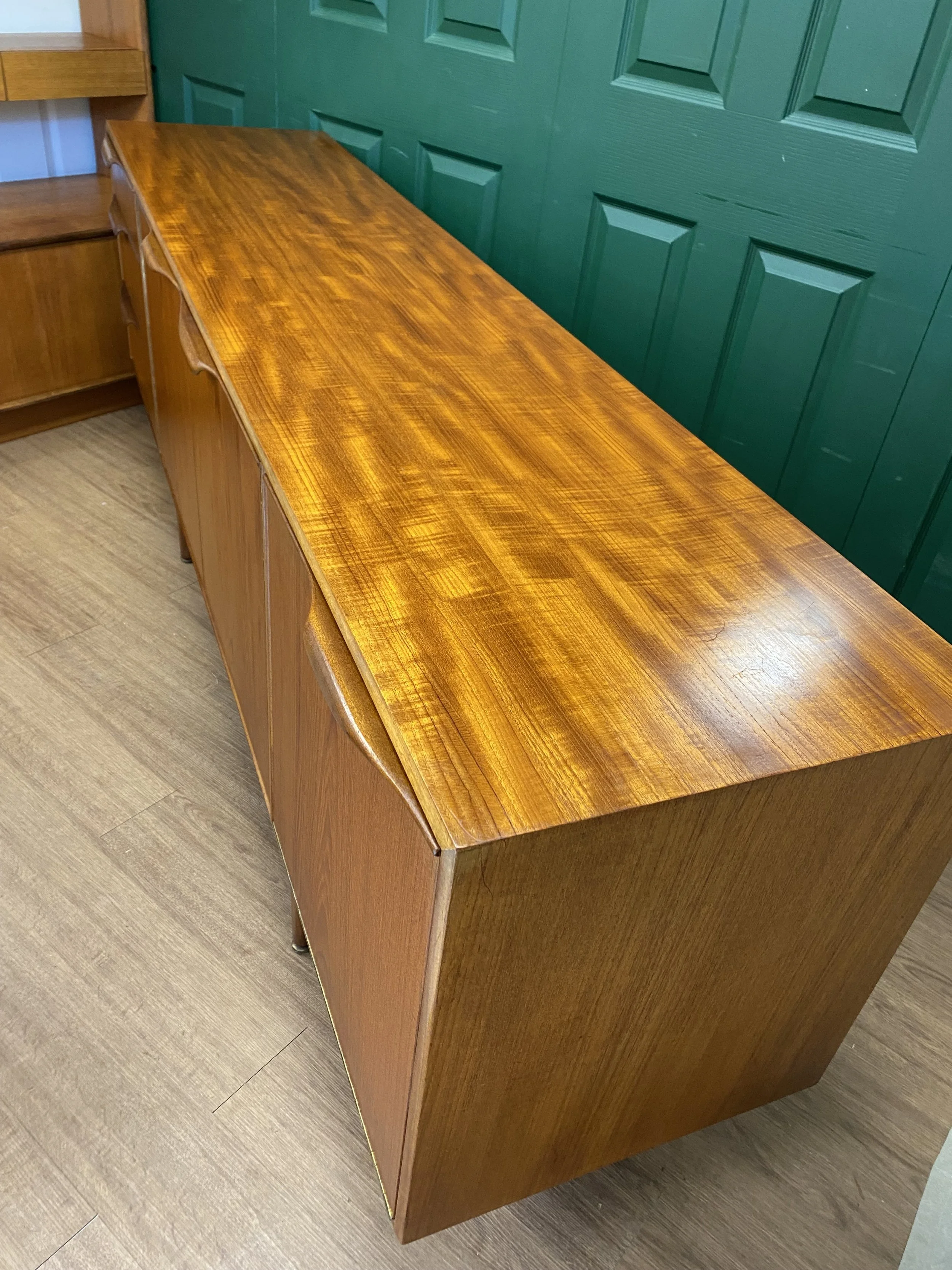 Vintage 1960s Danish style mid century teak sideboard by McIntosh.