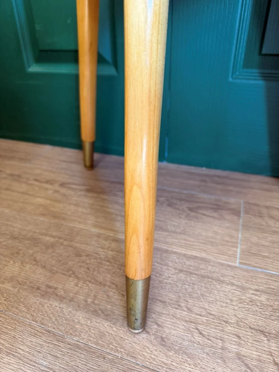 Small mid century 1960s teak asymmetric coffee table side table