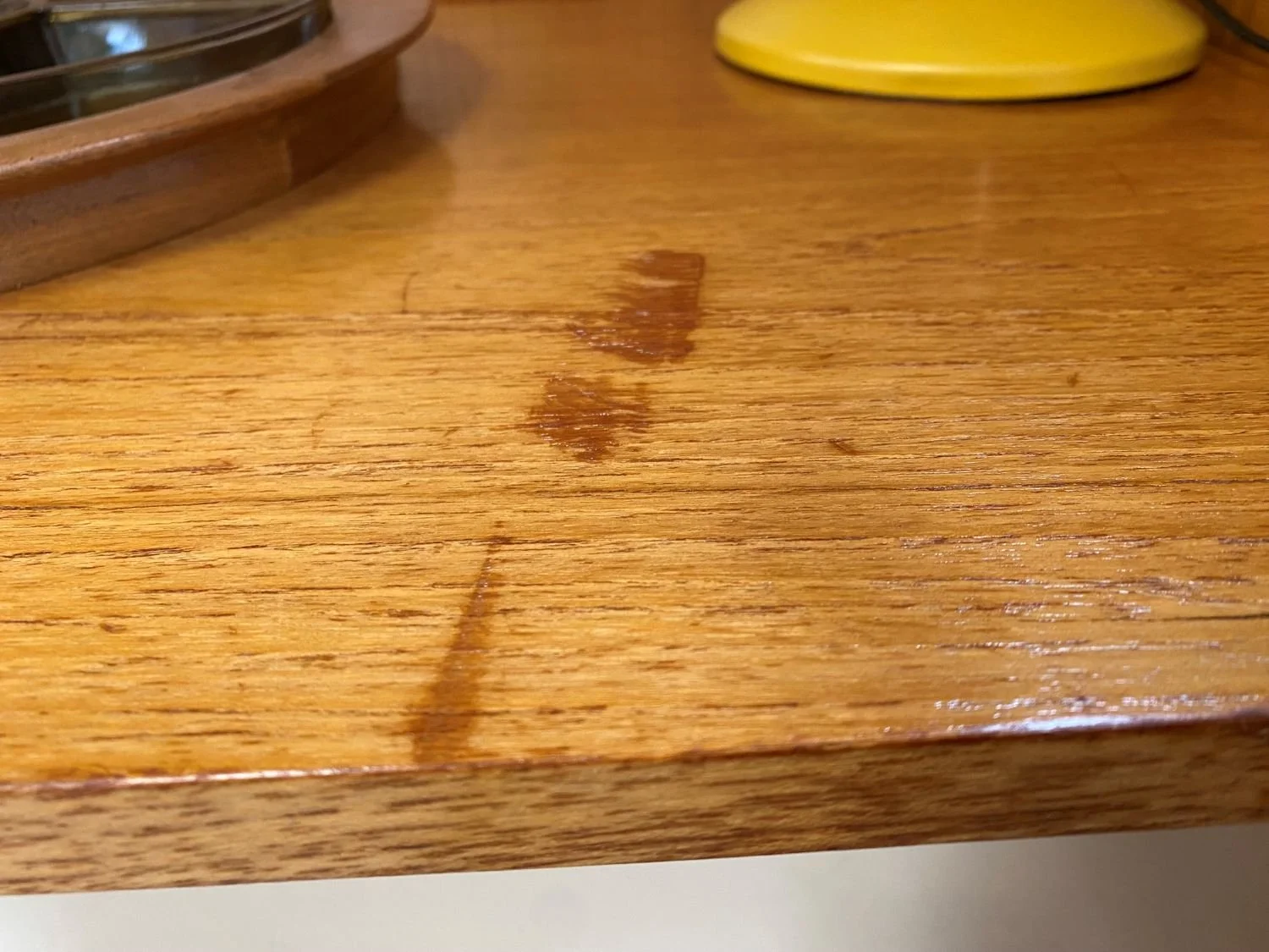Mid century teak German Mobel glazed wall cabinet close up.jpg