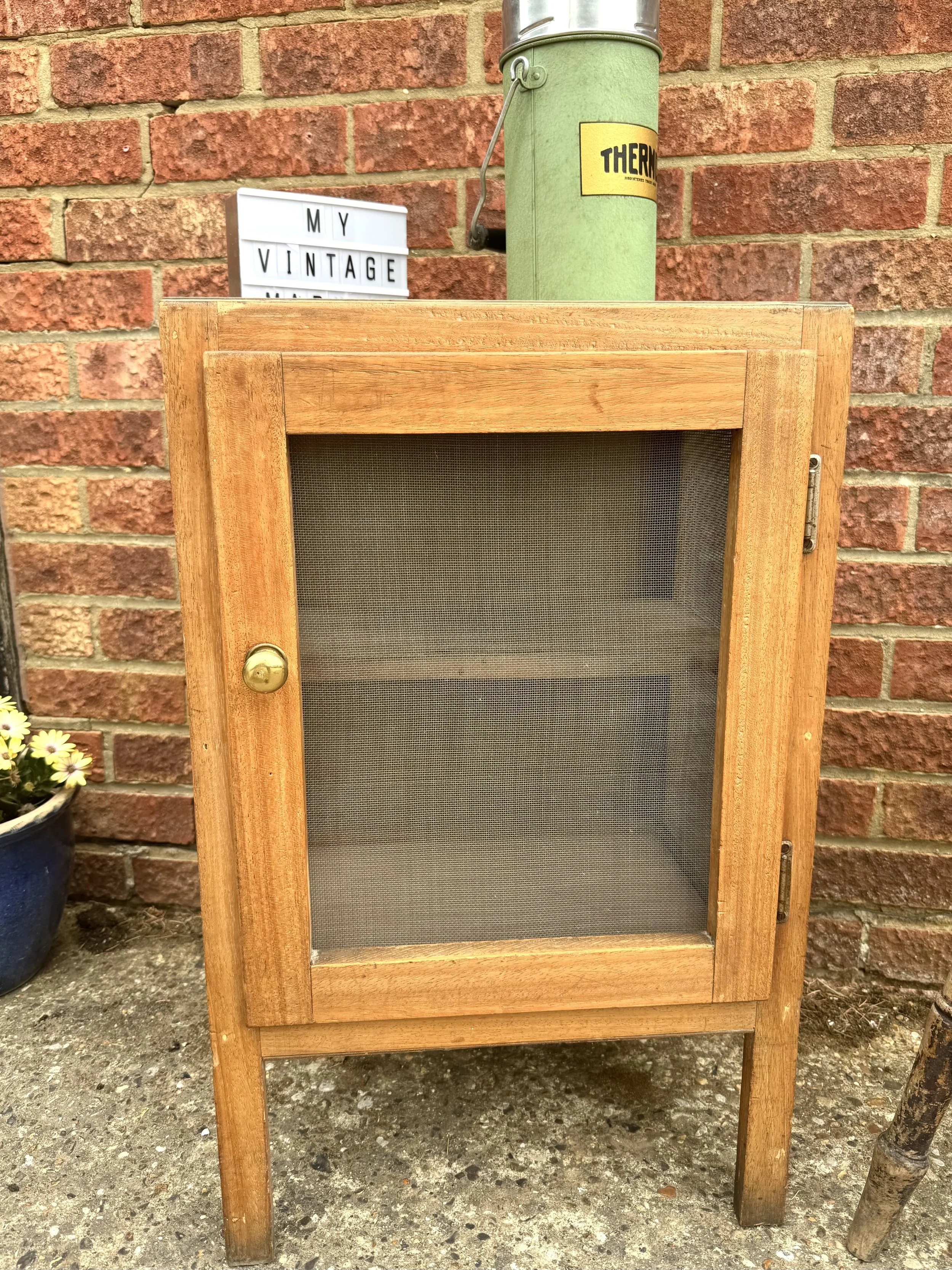 Vintage French cheese cupboard meat safe pie cabinet rustic traditional