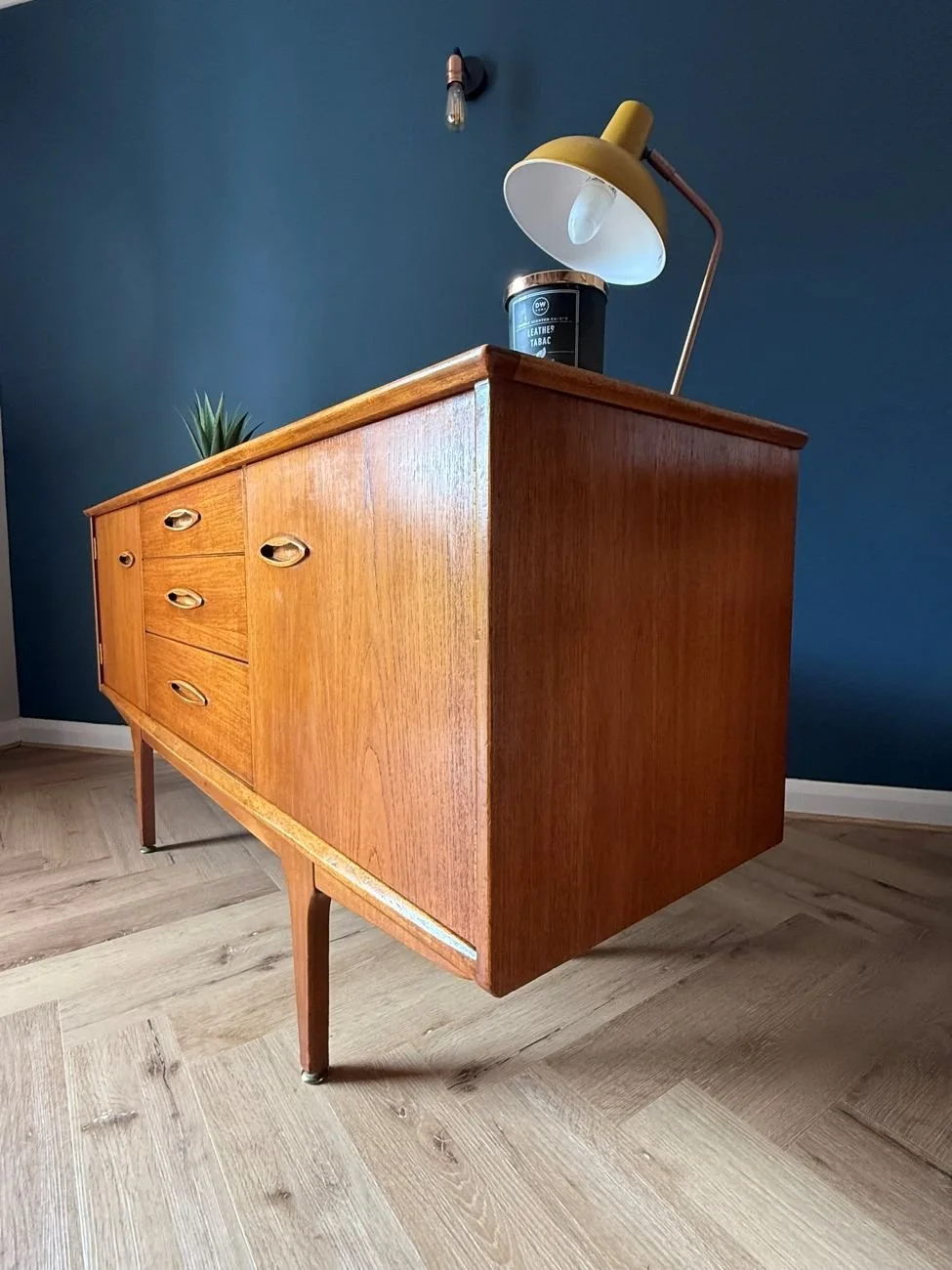 Mid century 1960s Jentique teak compact 5ft sideboard