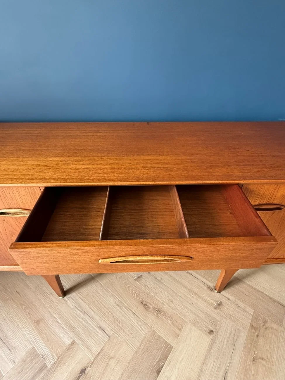 Mid century 1960s Jentique teak compact 5ft sideboard