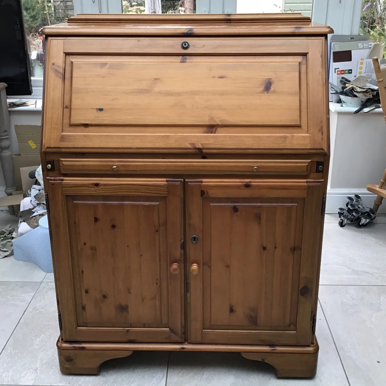 refurbished vintage bureau