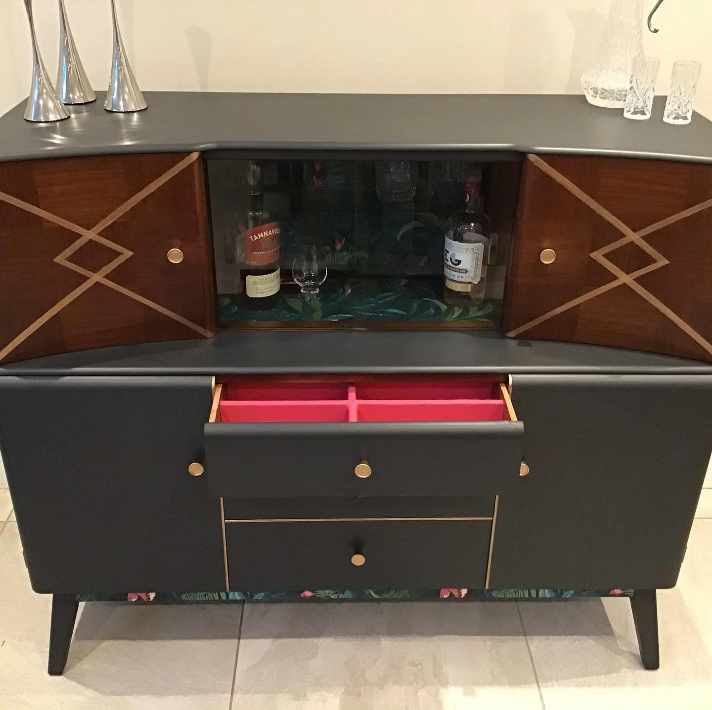 vintage upcycled sideboard