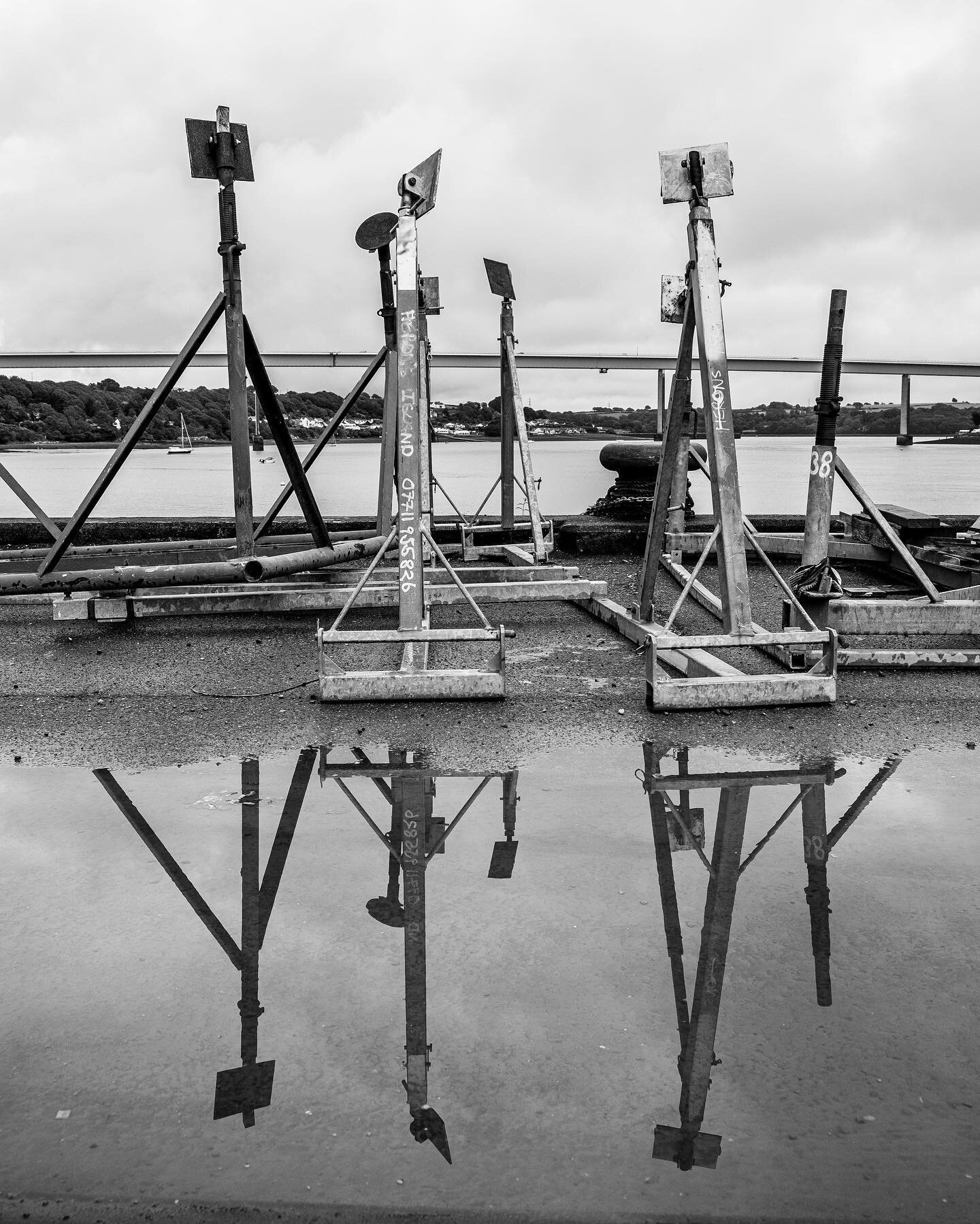 Feeling reflective looking back on this trio of photos captured on a trip West back in August 2021.

#2021 #bw #blackandwhite #blackwhite #reflection #reflective #coast #water #art #symmetry #industrial #walk #hallphoto #hallphotographic #explorer #w