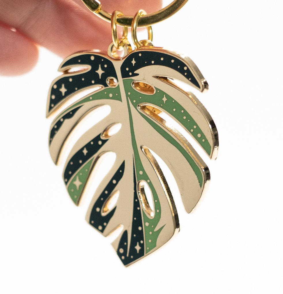 Monstera Thai Constellation Keychain